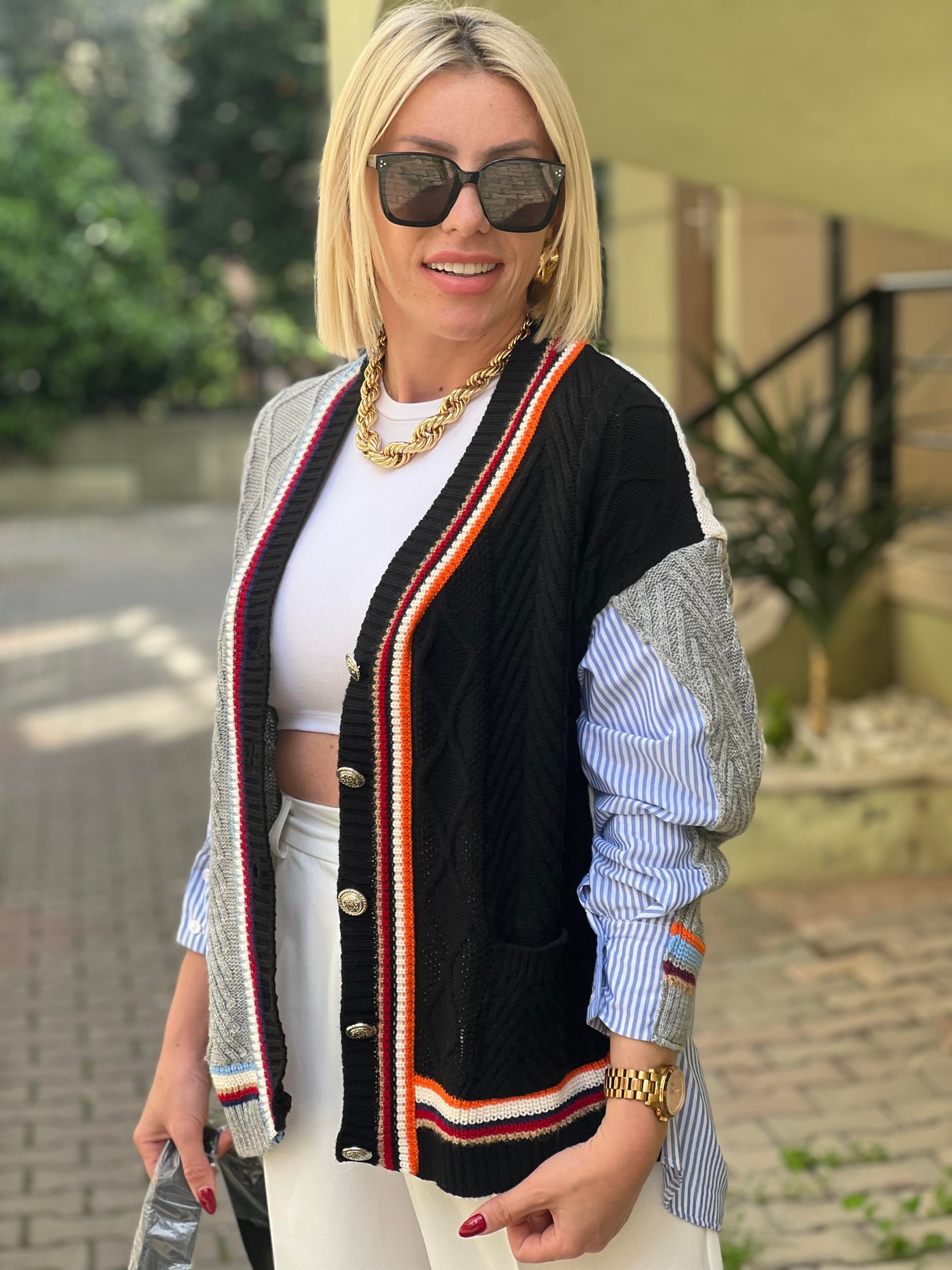 TASARIM GÖMLEKLİ HIRKA