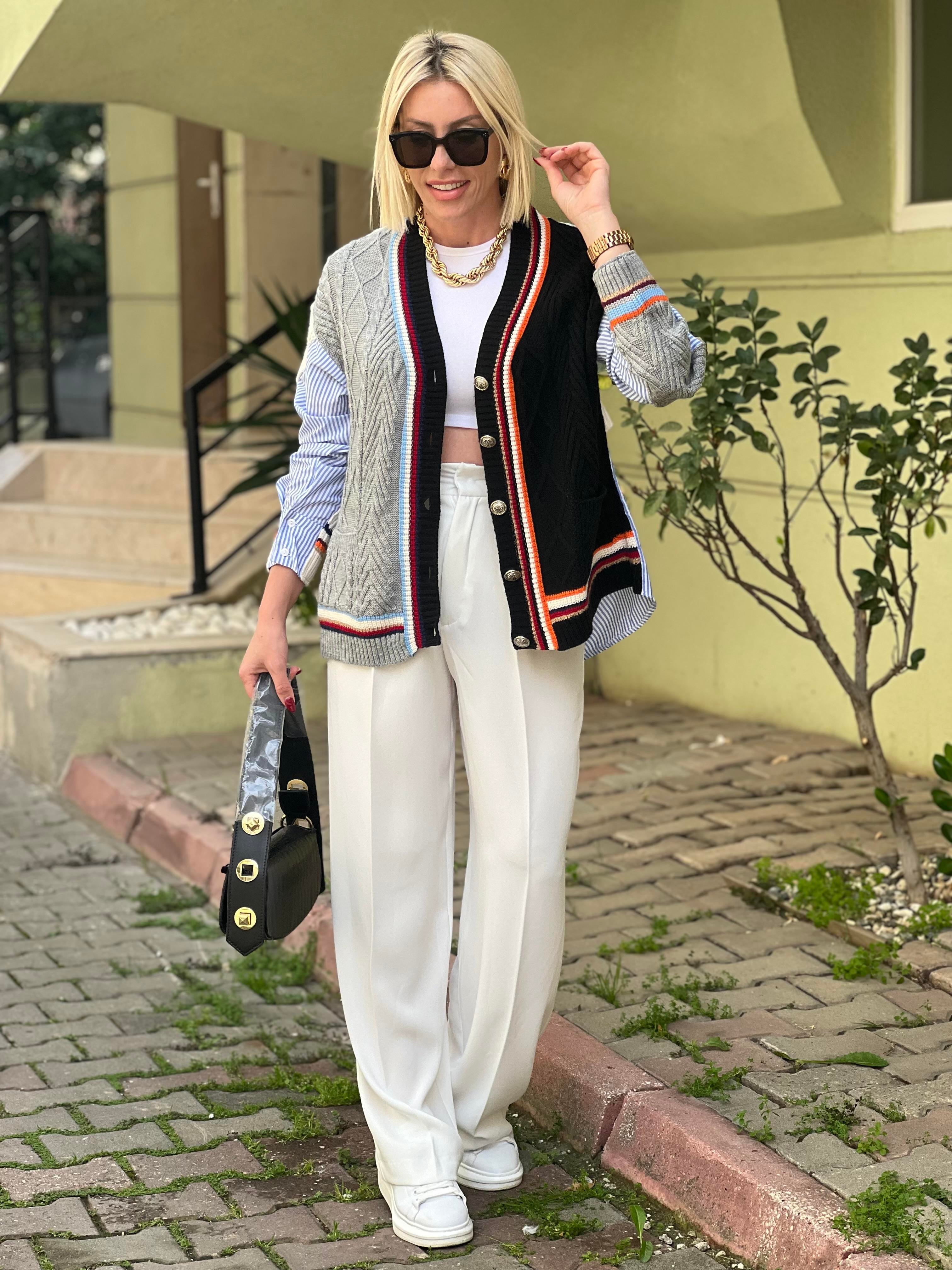 TASARIM GÖMLEKLİ HIRKA