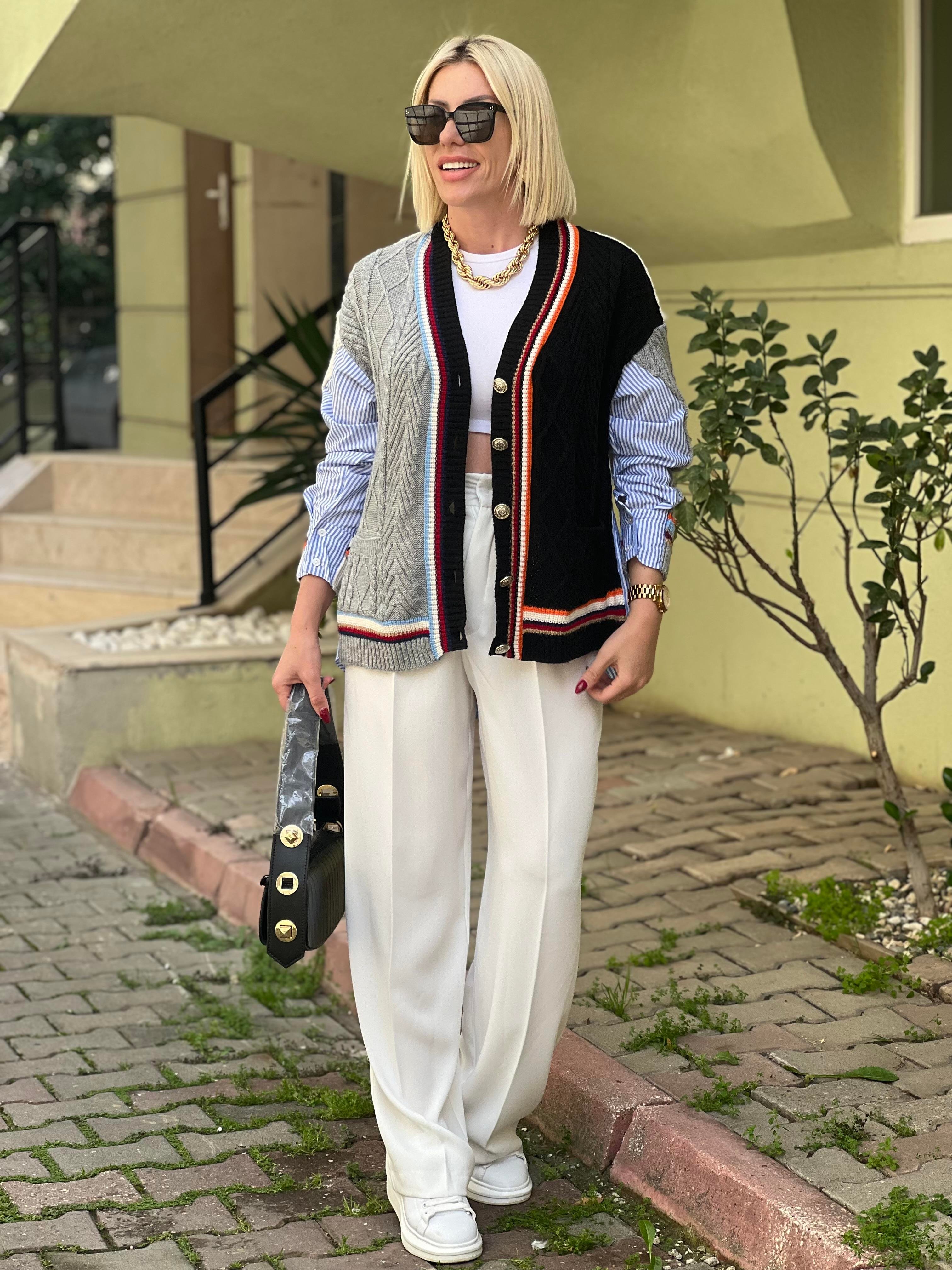 TASARIM GÖMLEKLİ HIRKA
