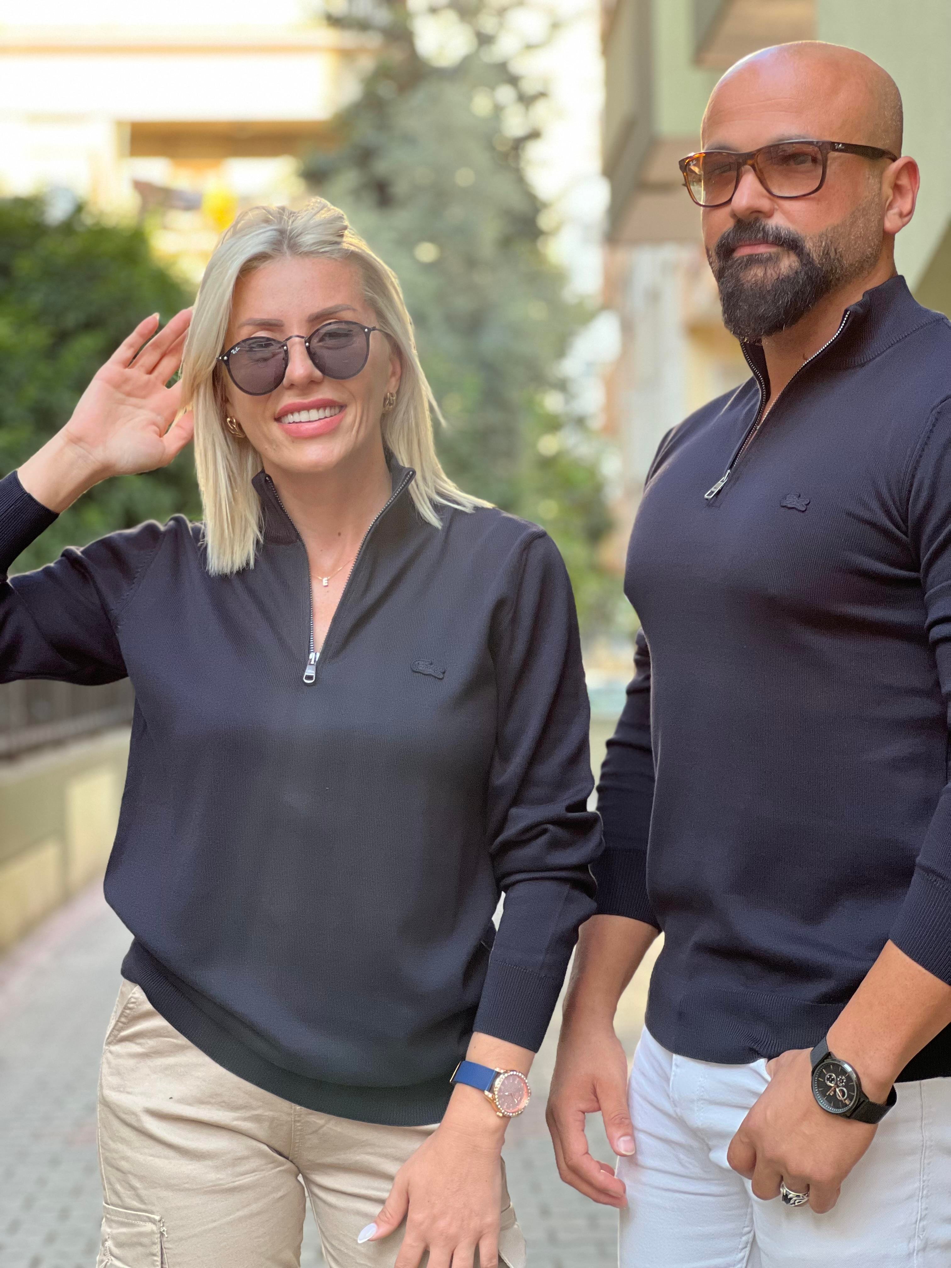 TİNYY LACİVERT FERMUARLI SWEAT 