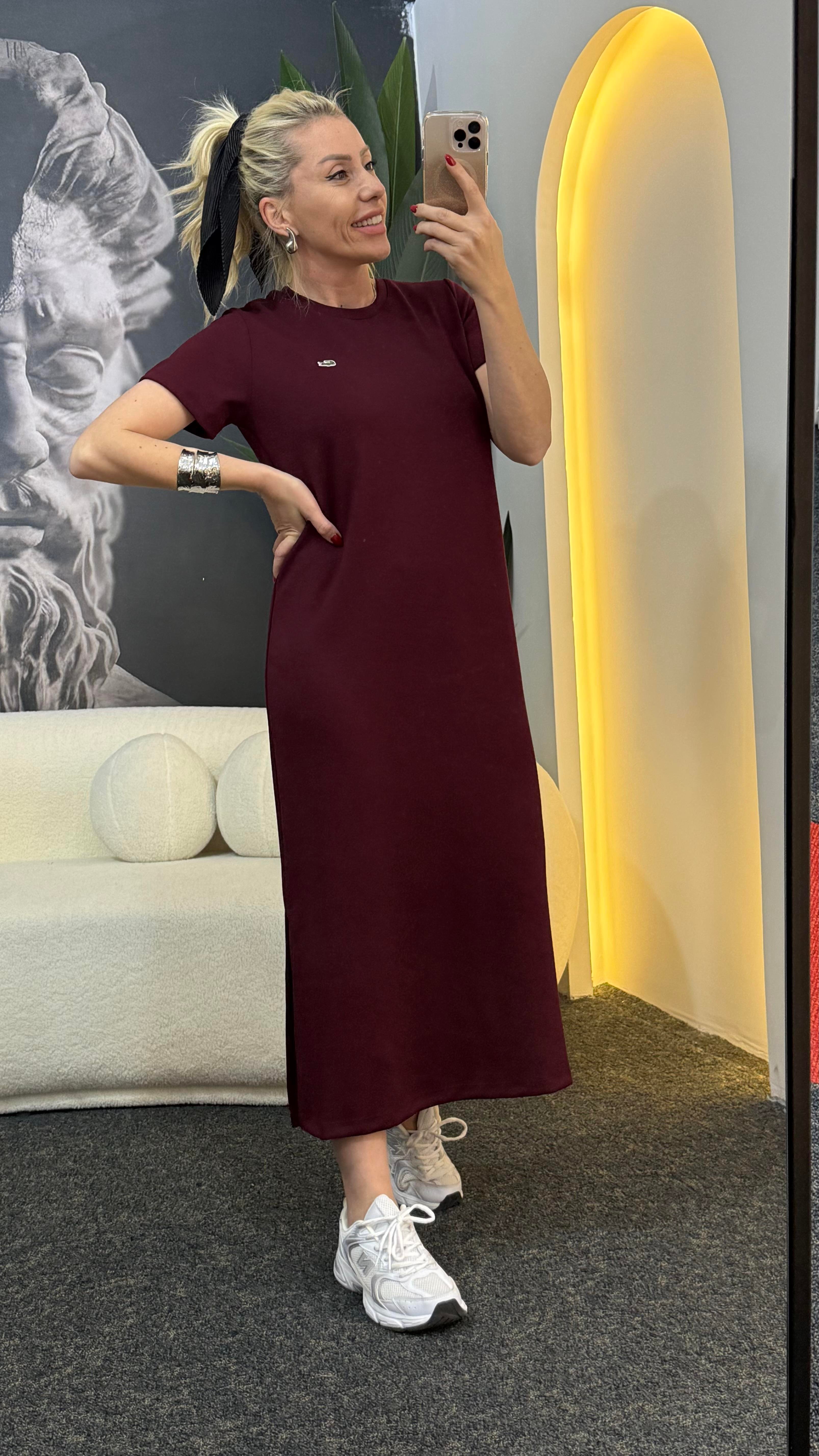 VİOSE BORDO ELBİSE