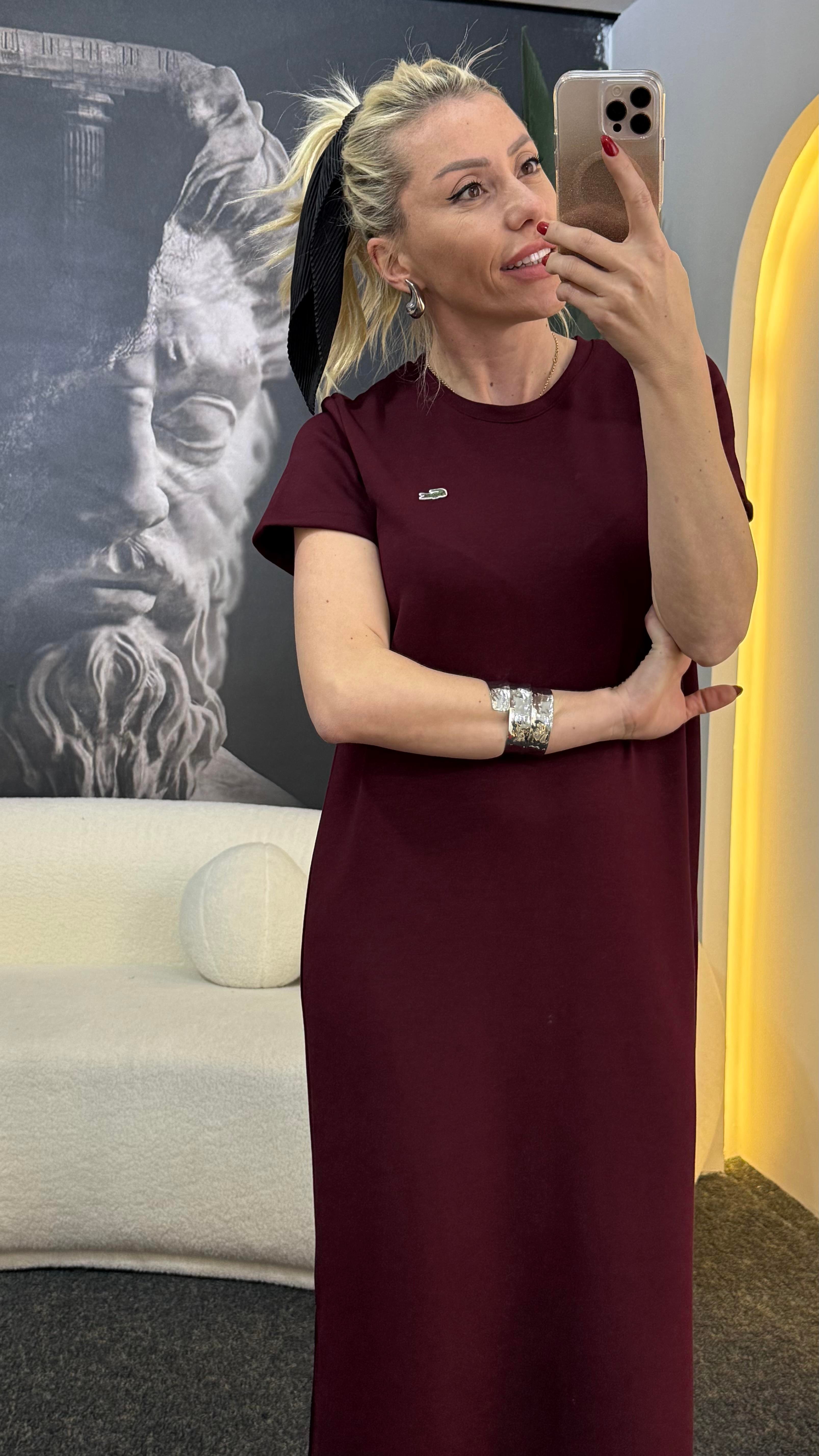 VİOSE BORDO ELBİSE