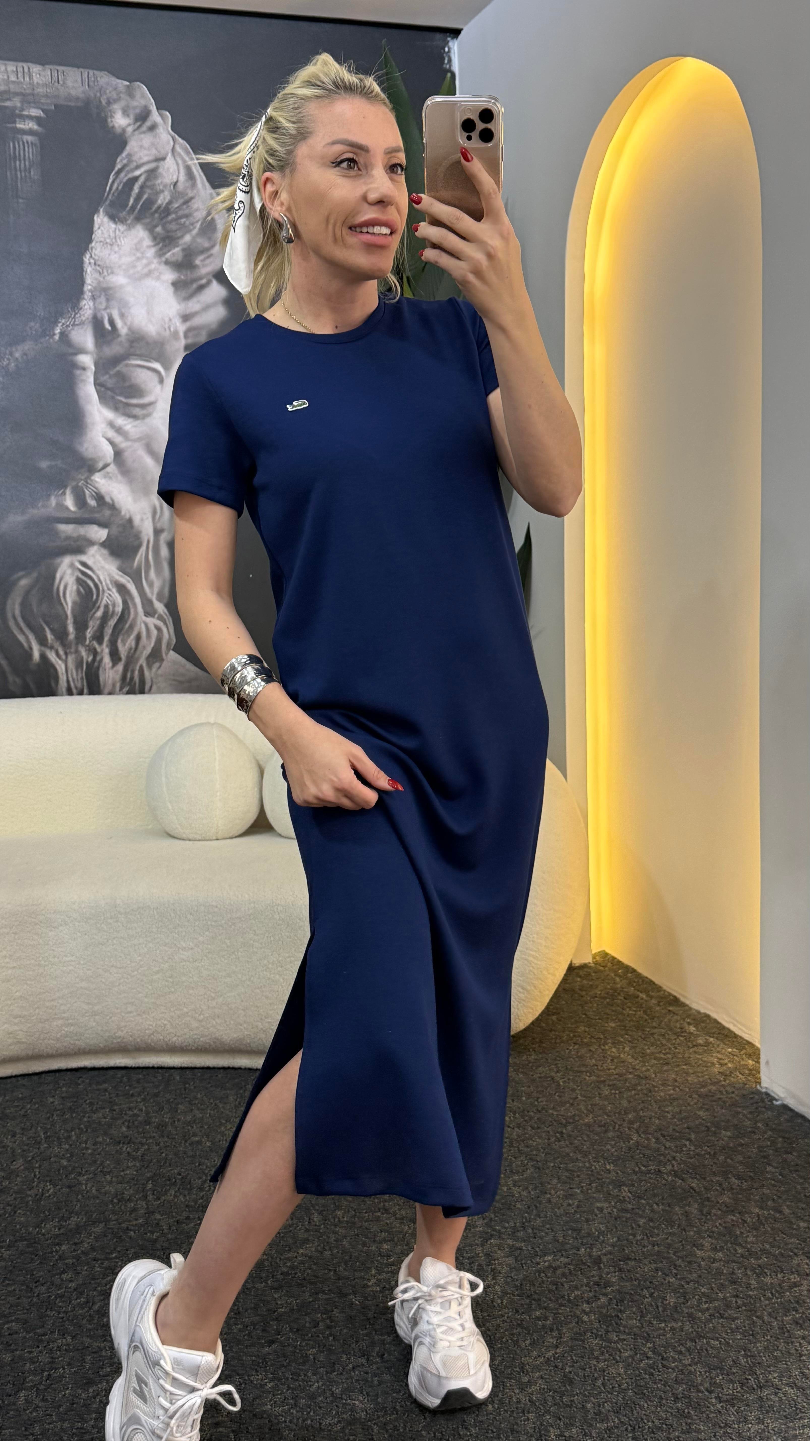 VİOSE LACİVERT ELBİSE