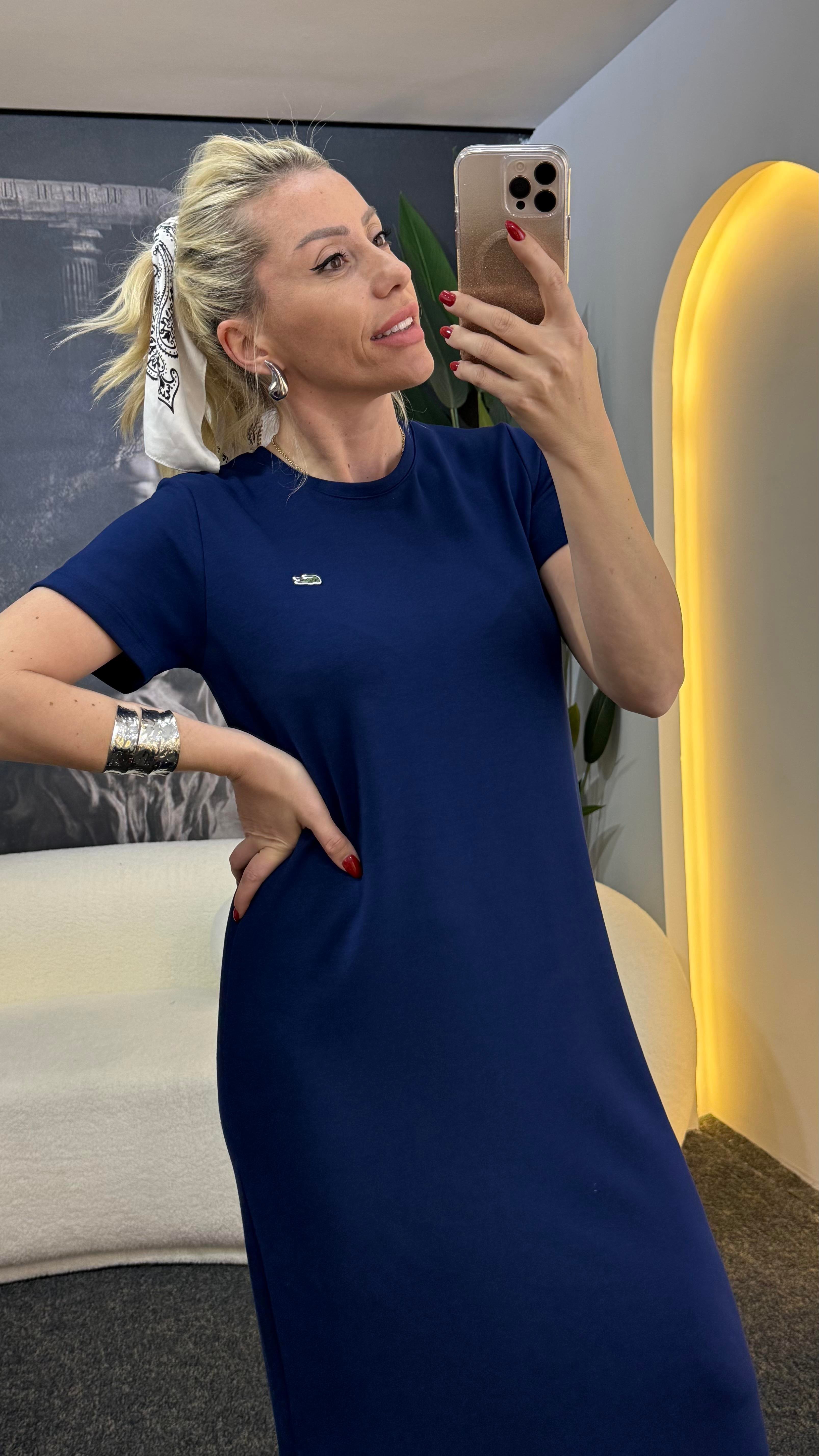 VİOSE LACİVERT ELBİSE