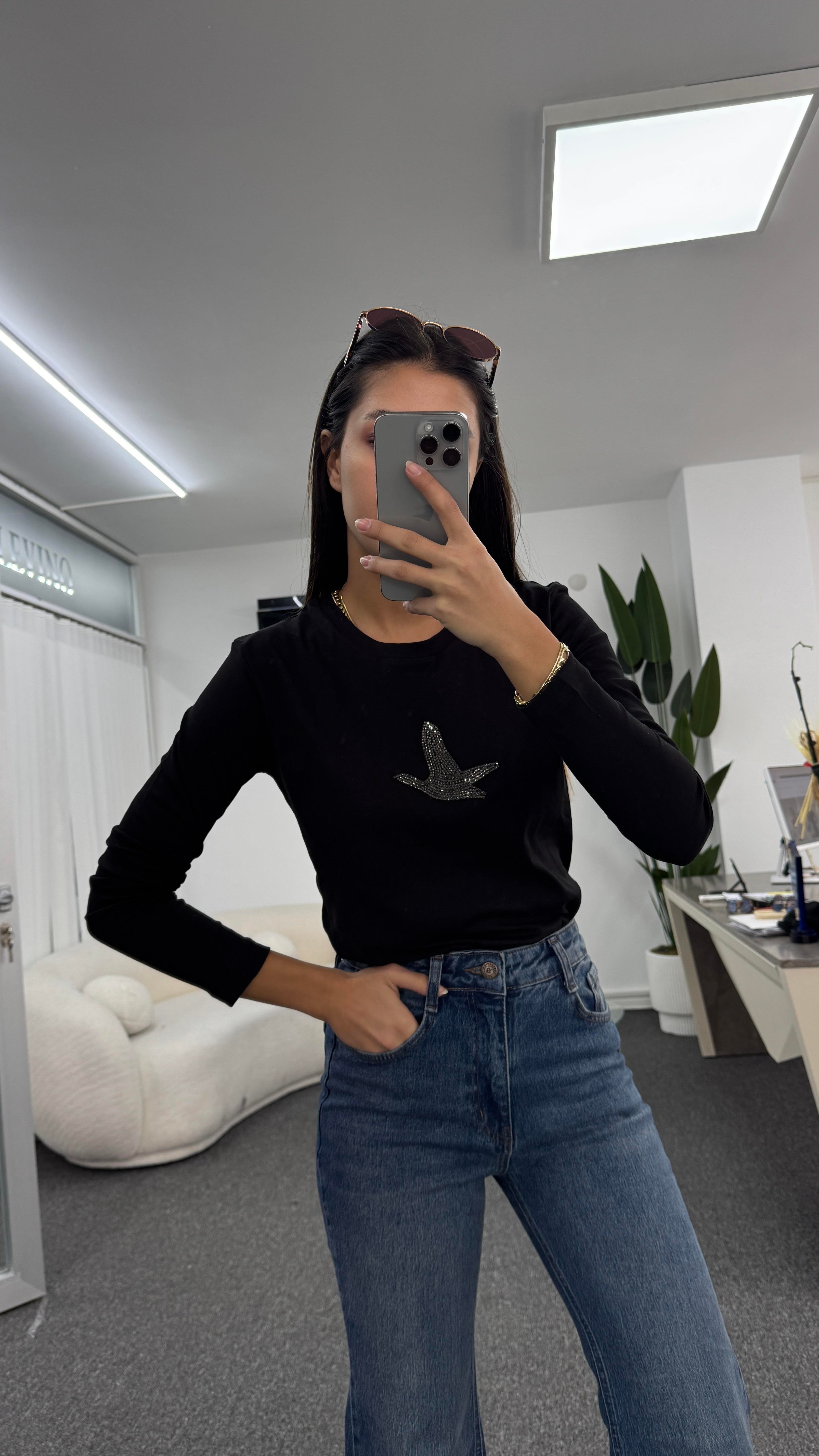 WAYLON SİYAH SWEATSHIRT