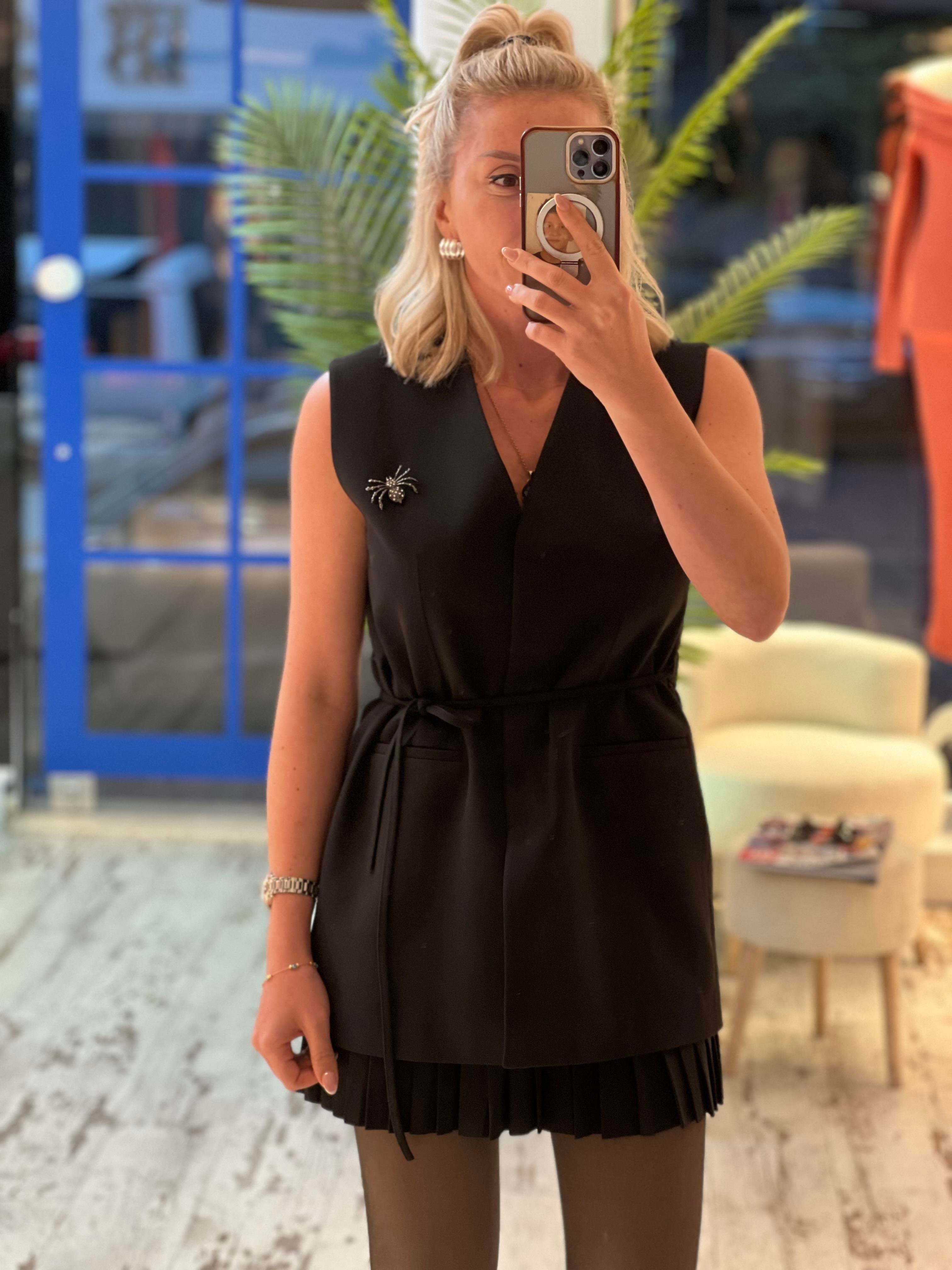 WERYT BRONŞLU SİYAH YELEK 