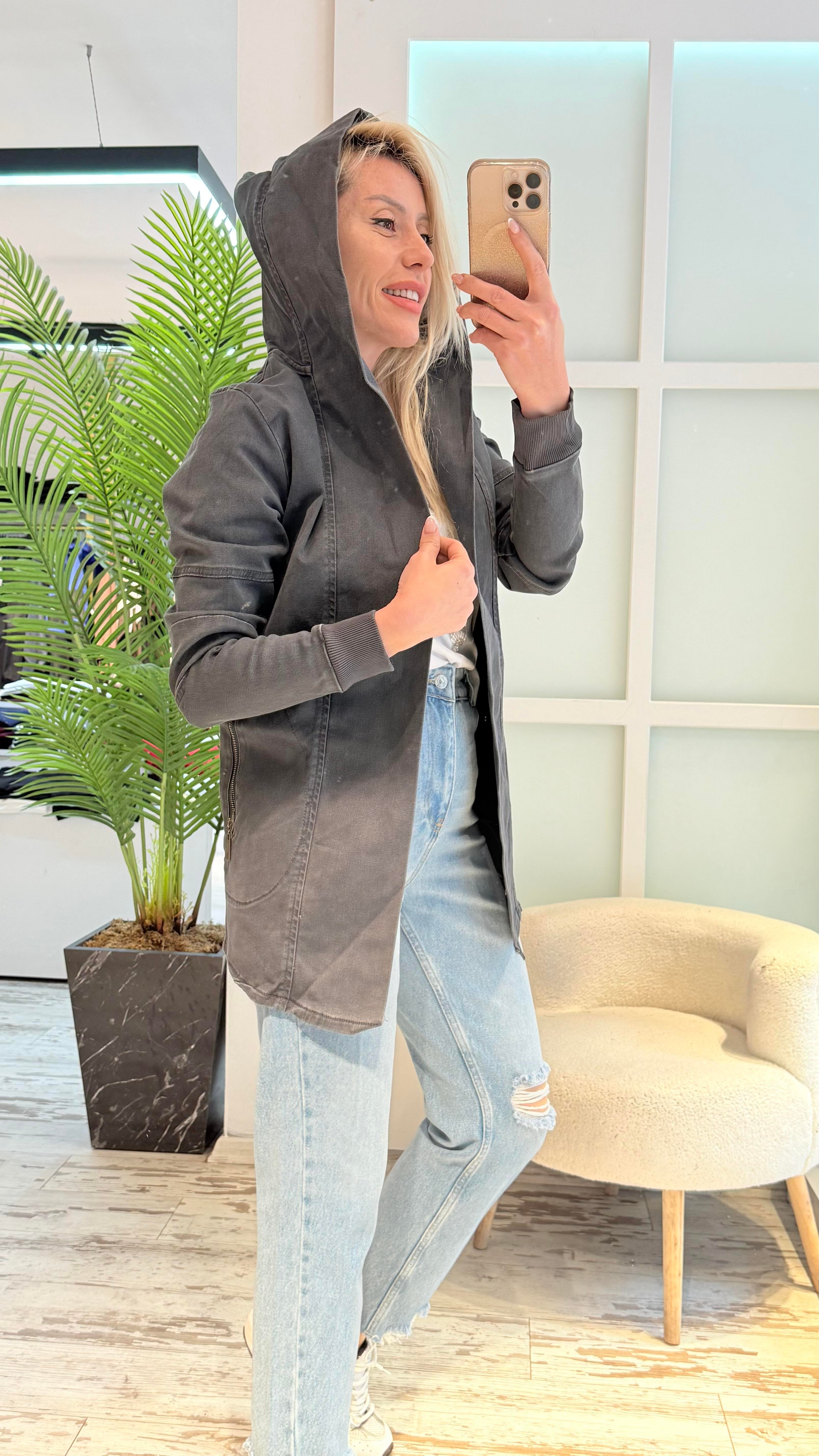 ZOİN ANTRASİT TRENÇ