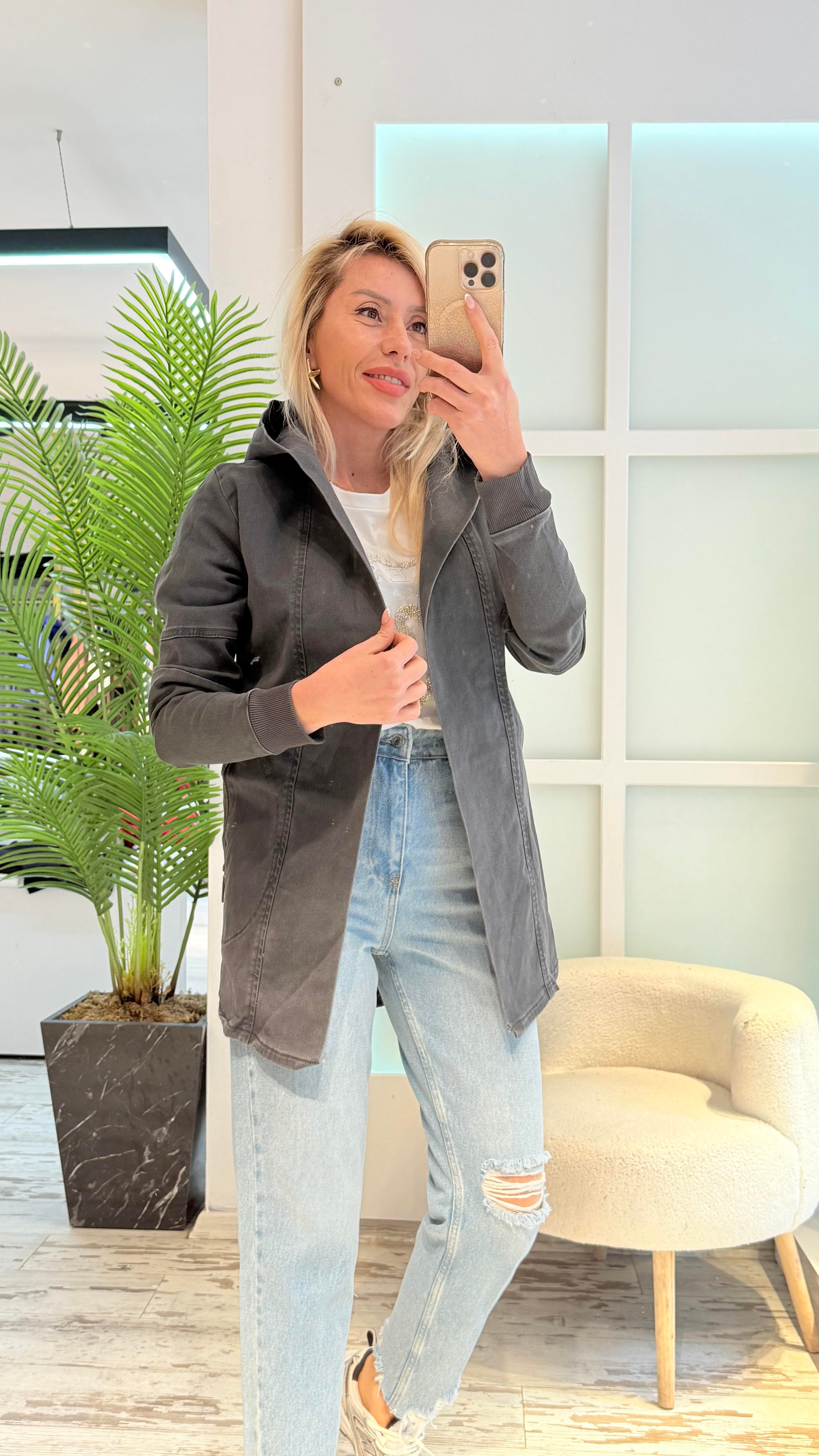 ZOİN ANTRASİT TRENÇ