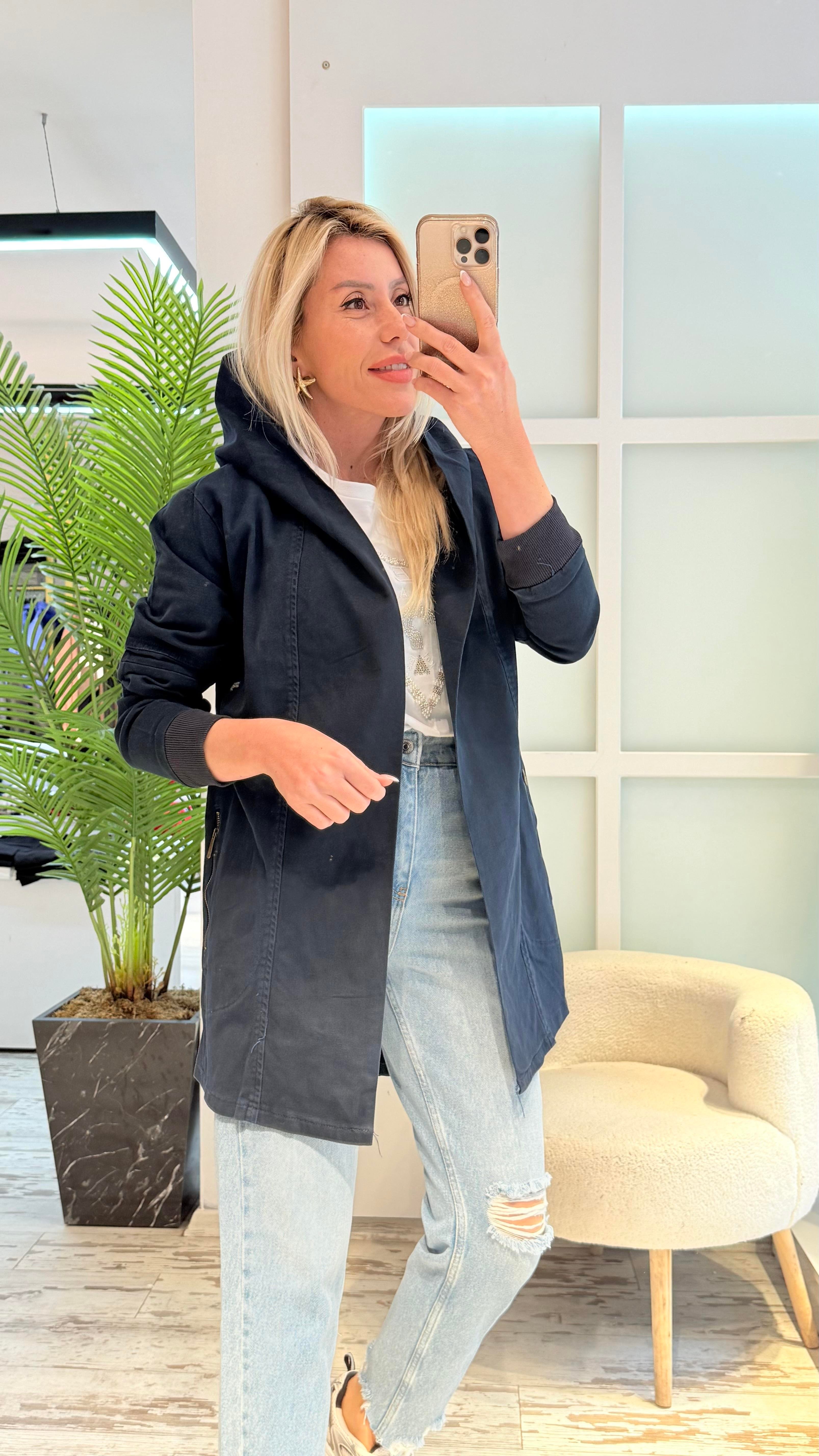 ZOİN LACİVERT TRENÇ