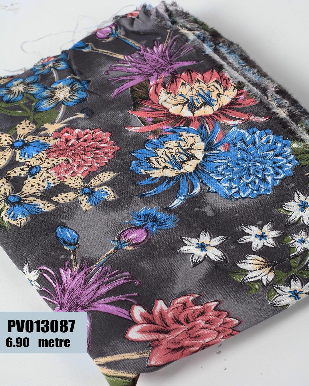 Dar En Pamuk Viskon Parça Kumaş PV013087-3087PV013087