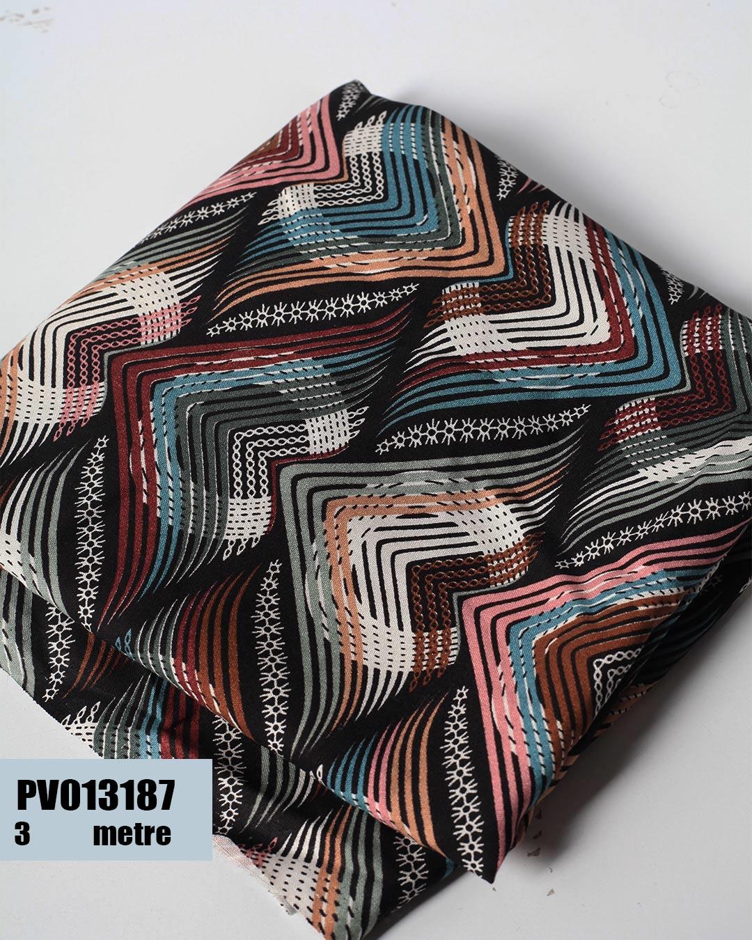 Dar En Pamuk Viskon Parça Kumaş PV013187-3187PV013187