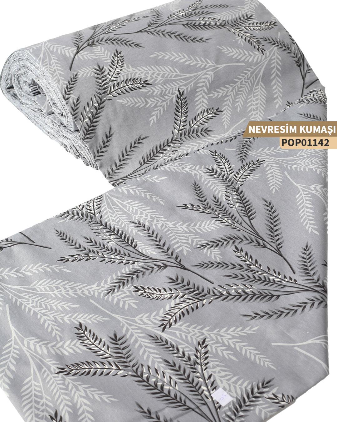 DESENLİ Poplin Nevresim Kumaşı En 240 cm-POP01142-142POP01142