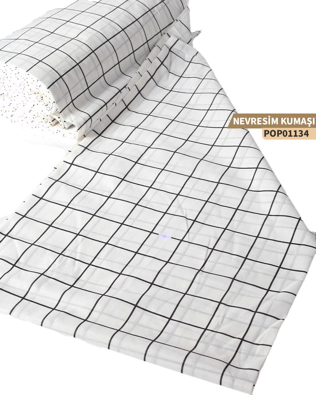 DESENLİ Poplin Nevresim Kumaşı En 240 cm-POP01134-134POP01134
