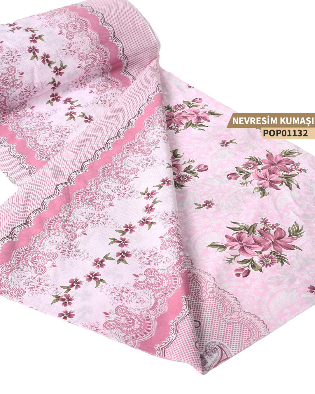 DESENLİ Poplin Nevresim Kumaşı En 240 cm-POP01132-132POP01132