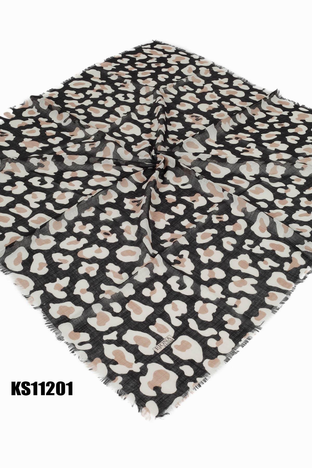 Ejona Desenli Flamlı Eşarp KS11201-5701KS11201-5701