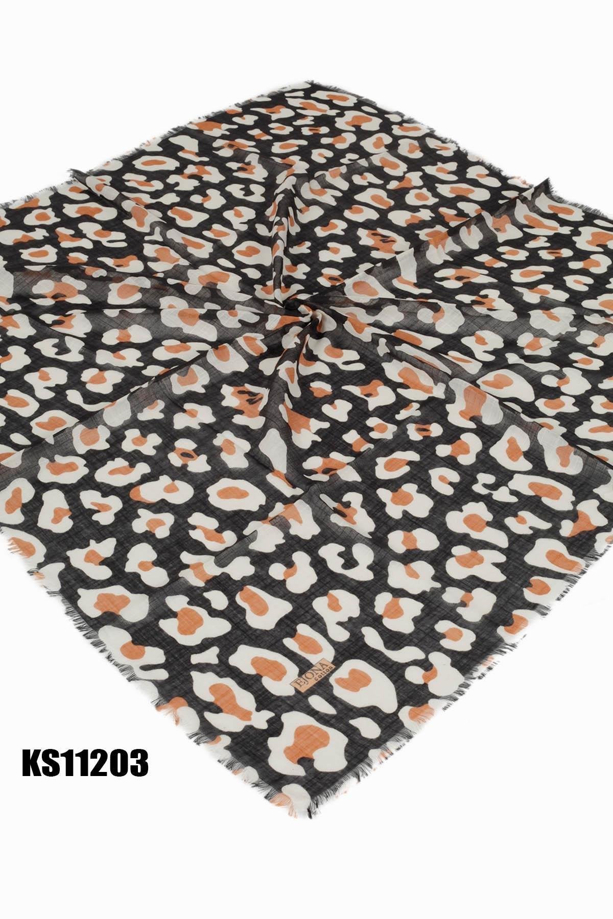 Ejona Desenli Flamlı Eşarp KS11203-5703KS11203-5703