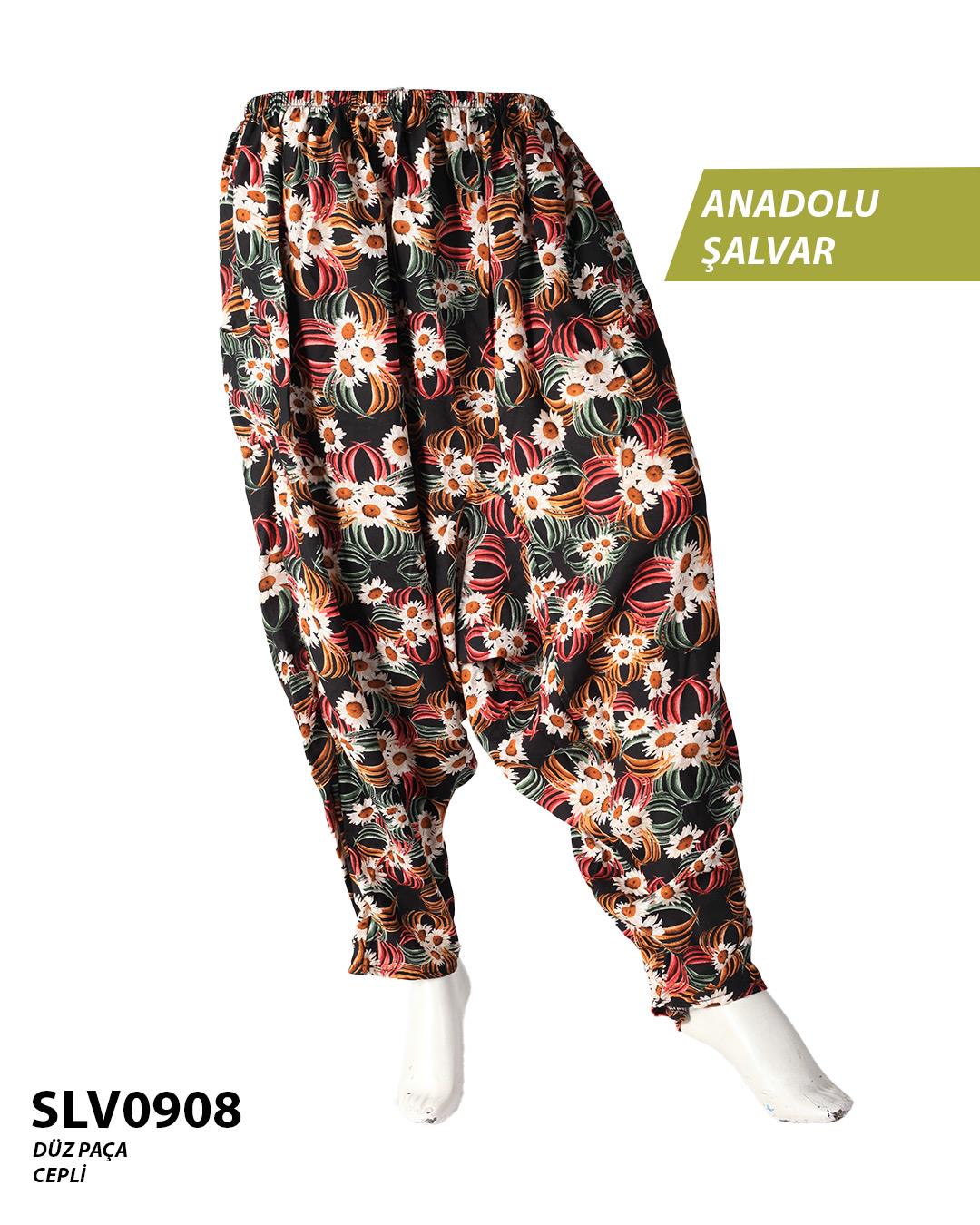 Viskon Düz Palça Anadolu Şalvar (Cepli) SLV0908-10705SLV0908