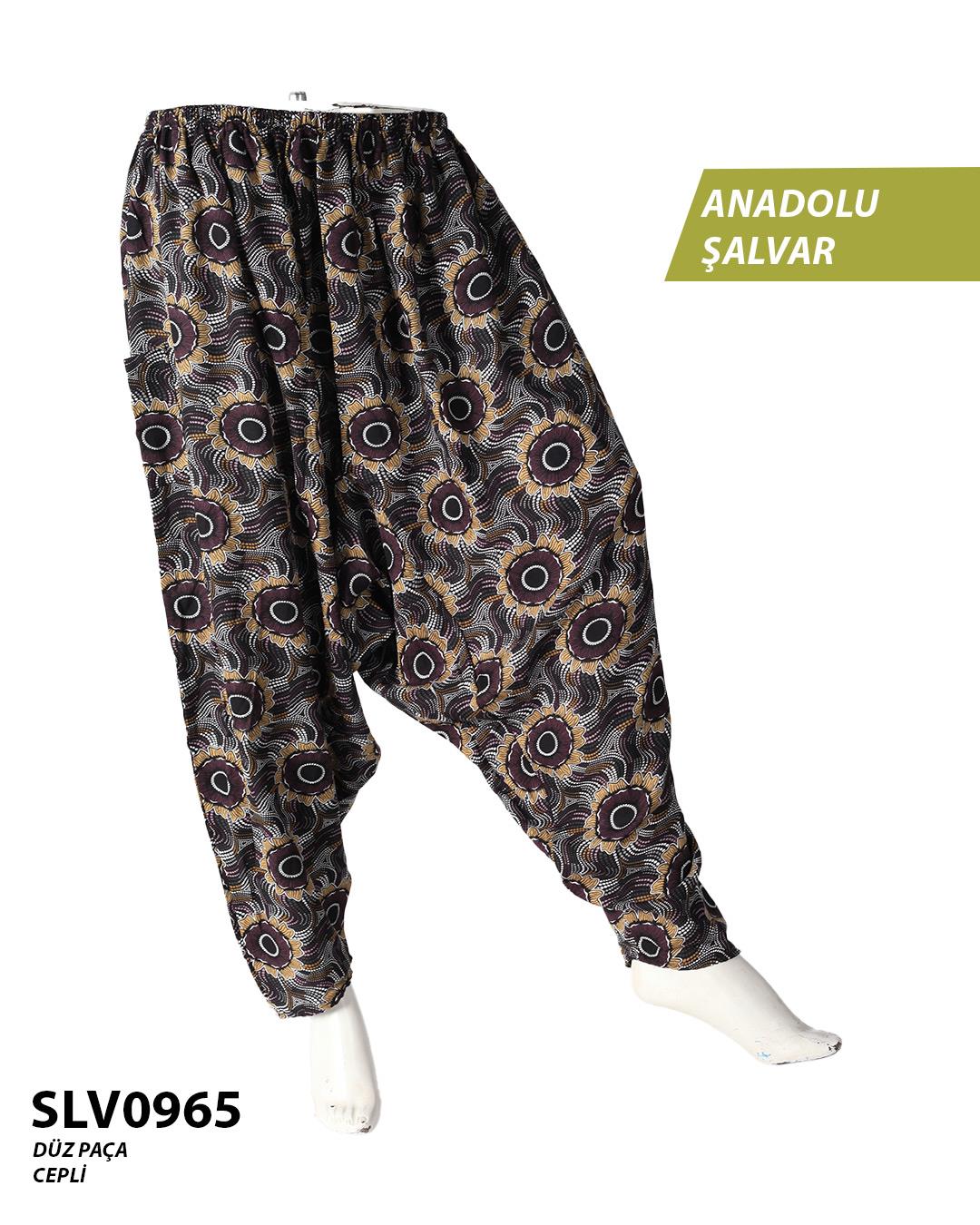 Viskon Düz Palça Anadolu Şalvar (Cepli) SLV0965-12608SLV0965