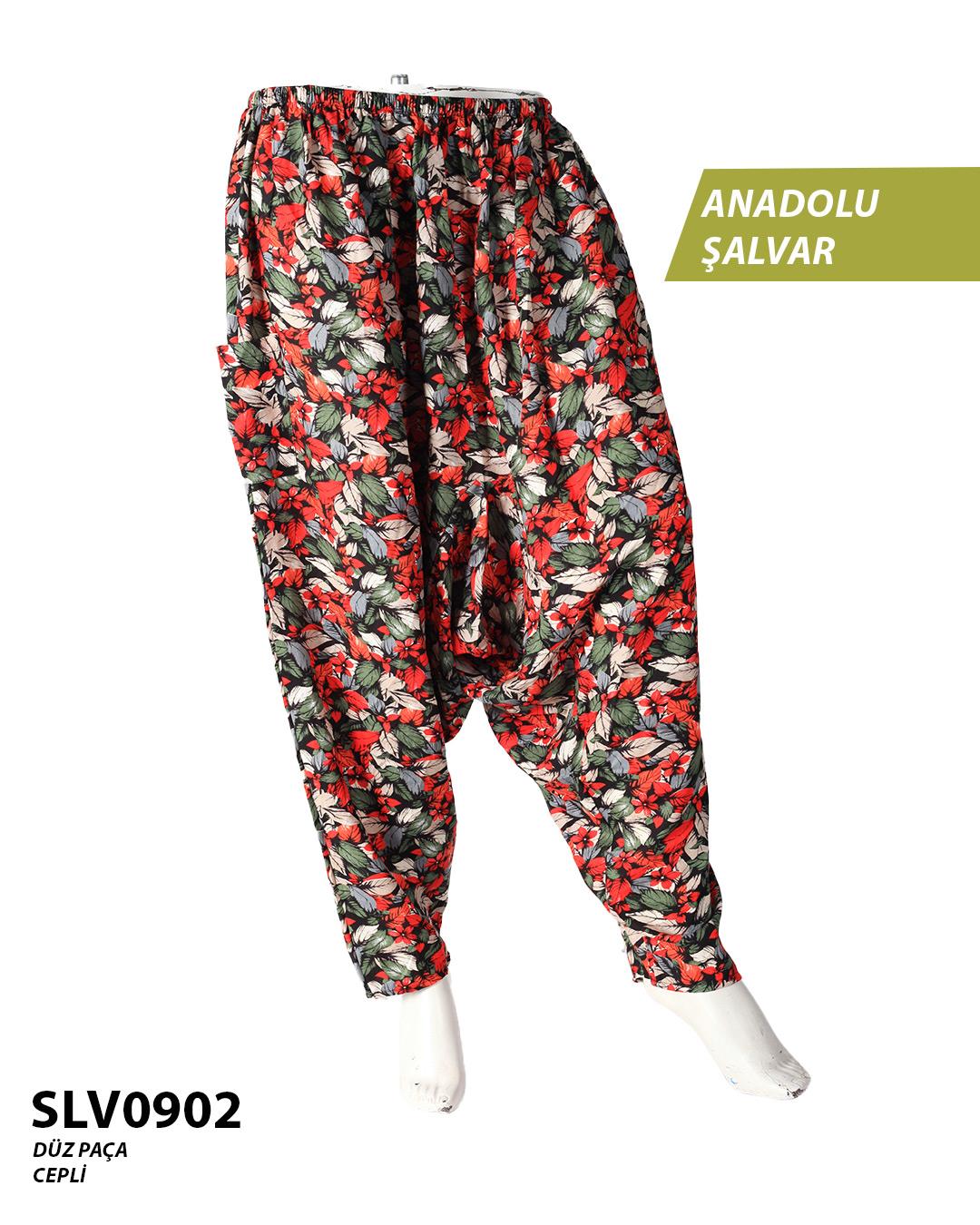 Viskon Düz Palça Anadolu Şalvar (Cepli) SLV0902-10404SLV0902