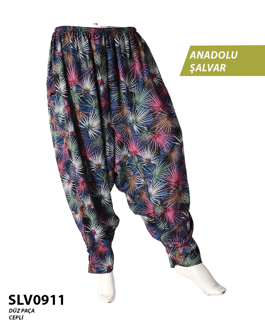 Viskon Düz Palça Anadolu Şalvar (Cepli) SLV0911-11005SLV0911