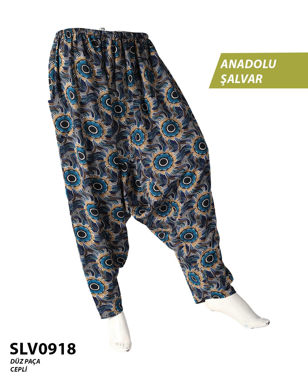 Viskon Düz Palça Anadolu Şalvar (Cepli) SLV0918-11304SLV0918