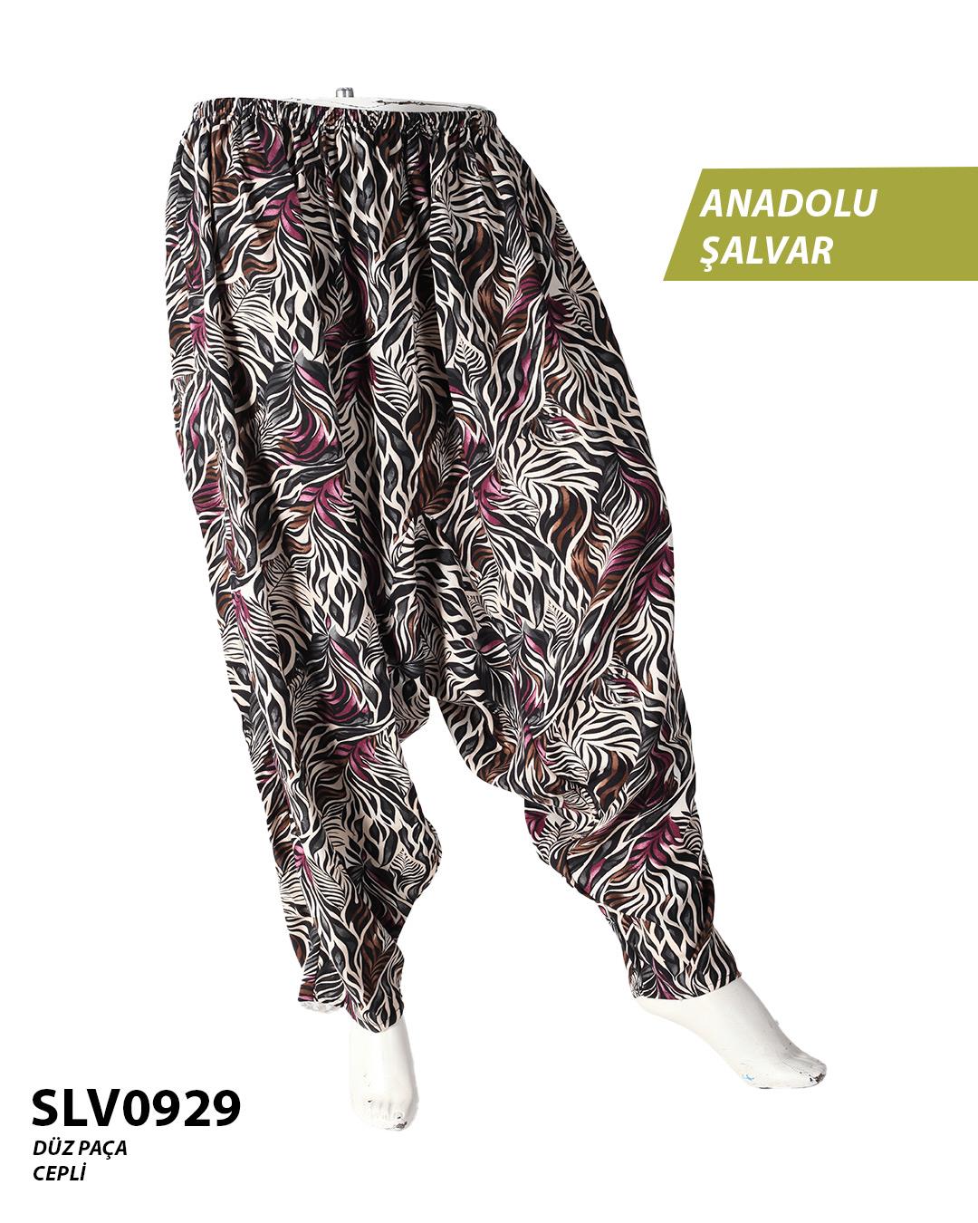 Viskon Düz Palça Anadolu Şalvar (Cepli) SLV0929-11604SLV0929