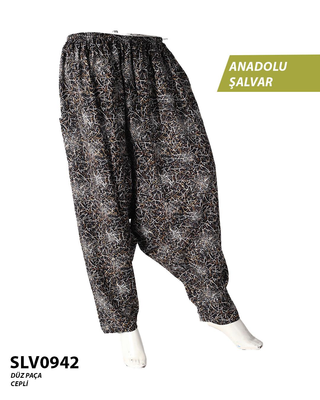 Viskon Düz Palça Anadolu Şalvar (Cepli) SLV0942-11905SLV0942