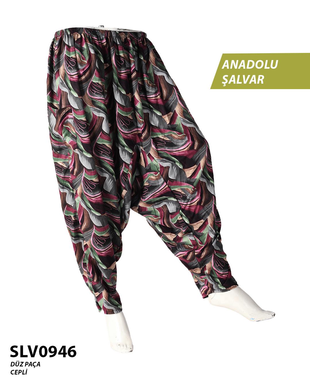 Viskon Düz Palça Anadolu Şalvar (Cepli) SLV0946-12003SLV0946