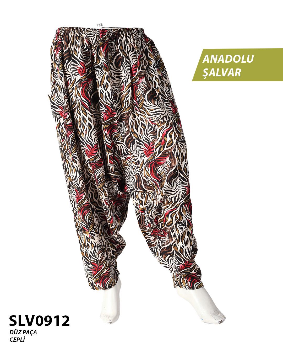 Viskon Düz Palça Anadolu Şalvar (Cepli) SLV0912-11103SLV0912