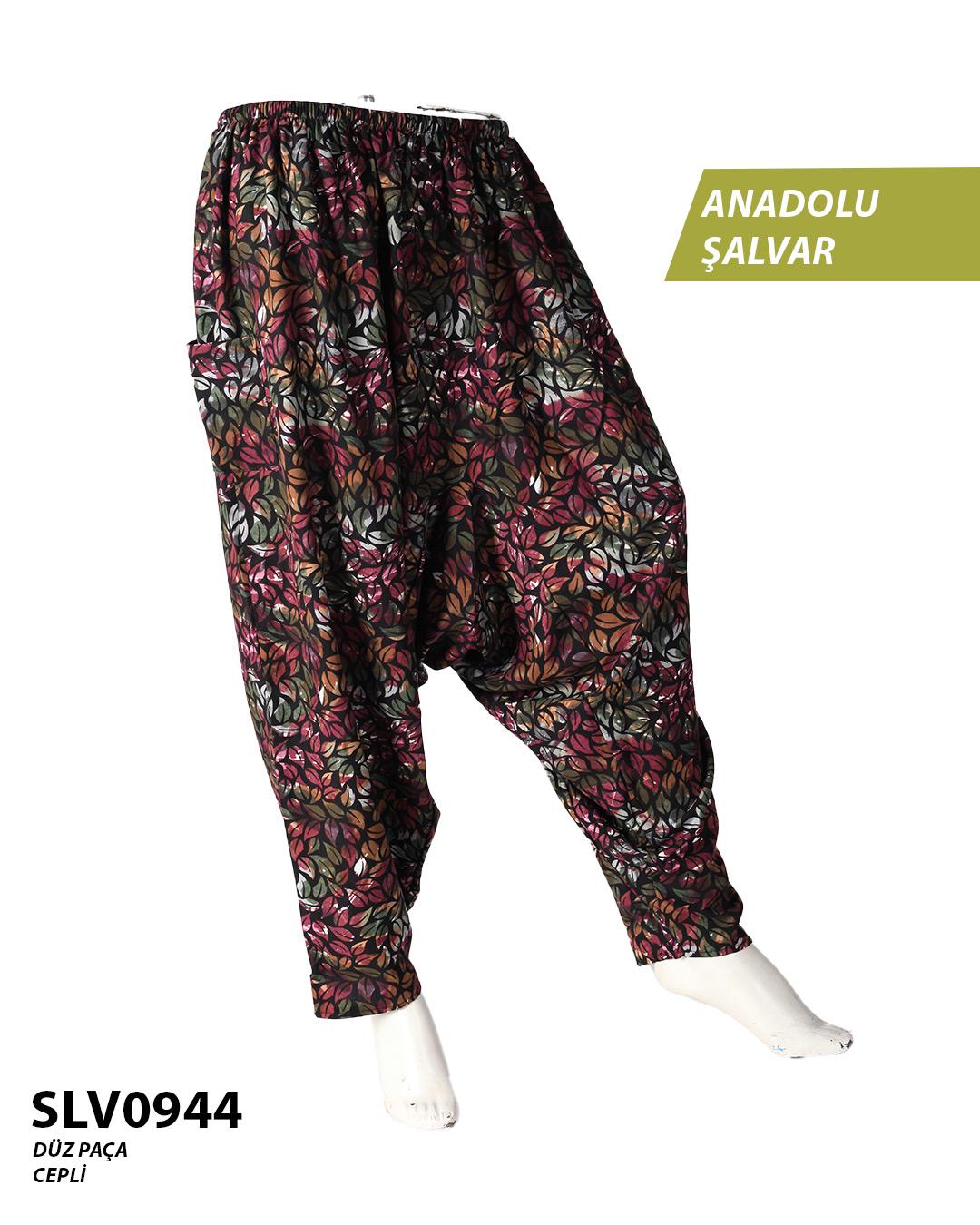 Viskon Düz Palça Anadolu Şalvar (Cepli) SLV0944-12001SLV0944