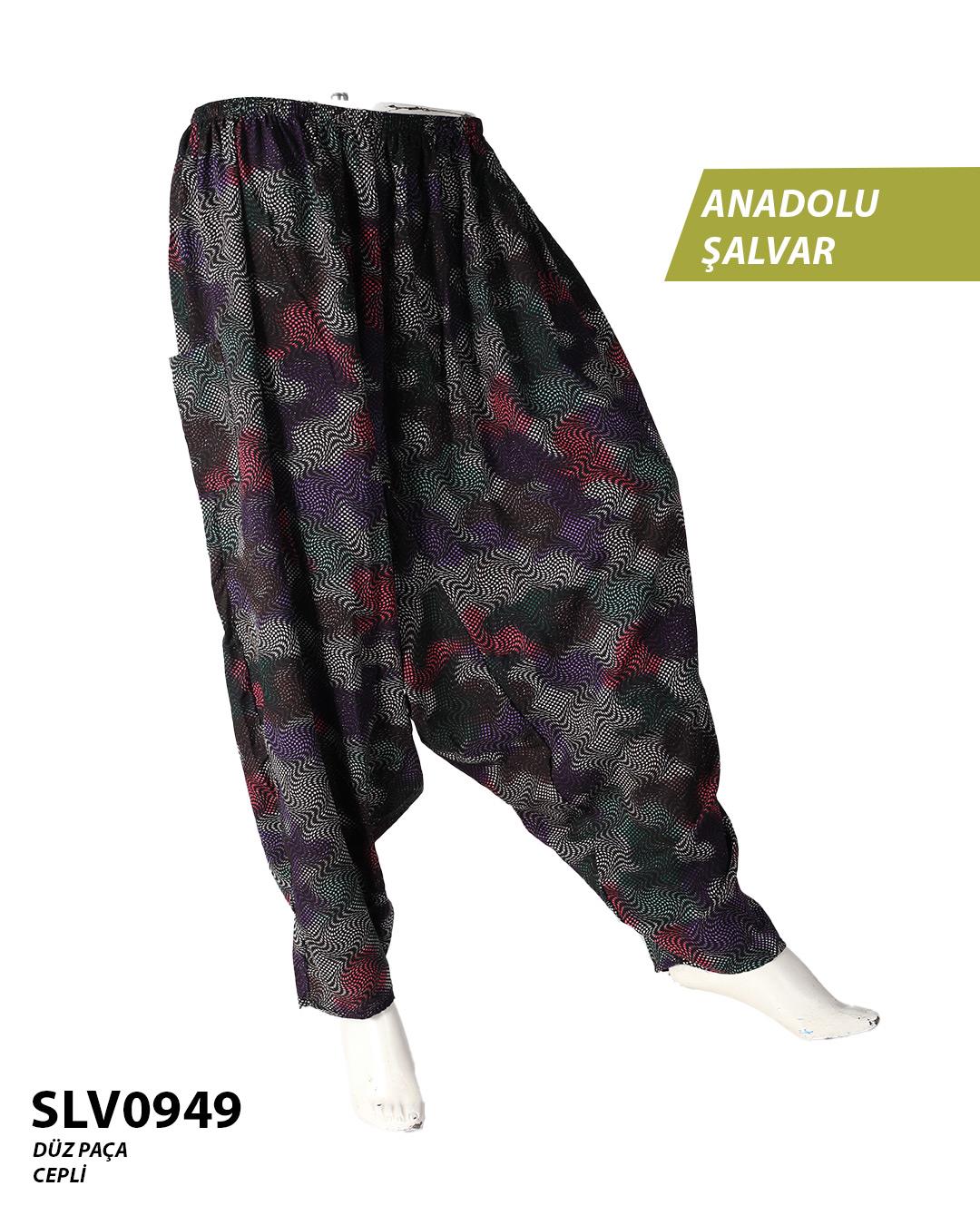 Viskon Düz Palça Anadolu Şalvar (Cepli) SLV0949-12007SLV0949