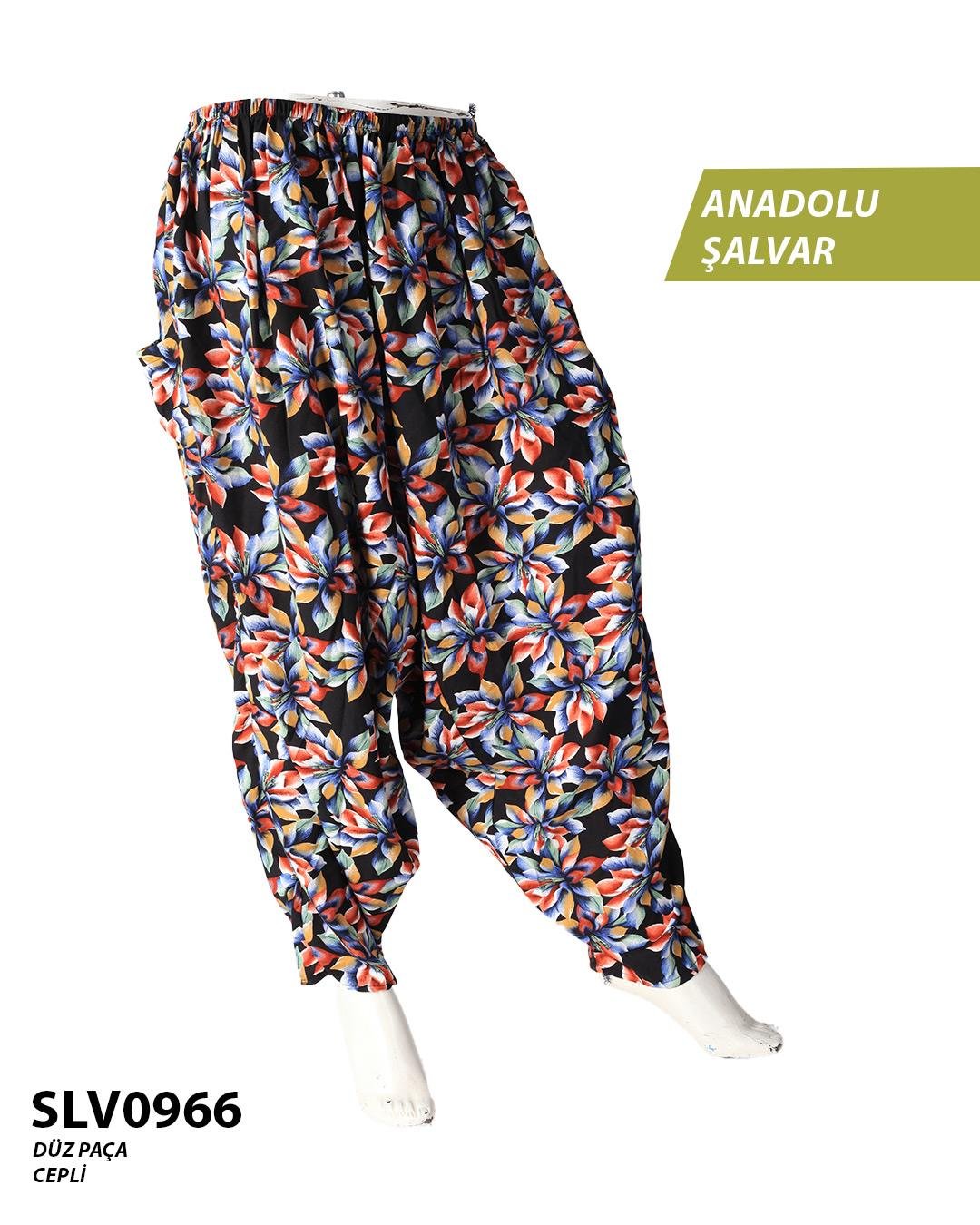 Viskon Düz Palça Anadolu Şalvar (Cepli) SLV0966-12609SLV0966