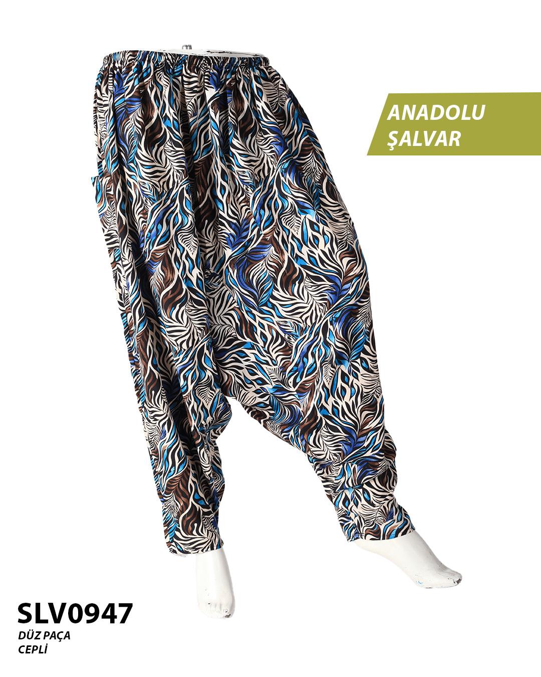 Viskon Düz Palça Anadolu Şalvar (Cepli) SLV0947-12005SLV0947