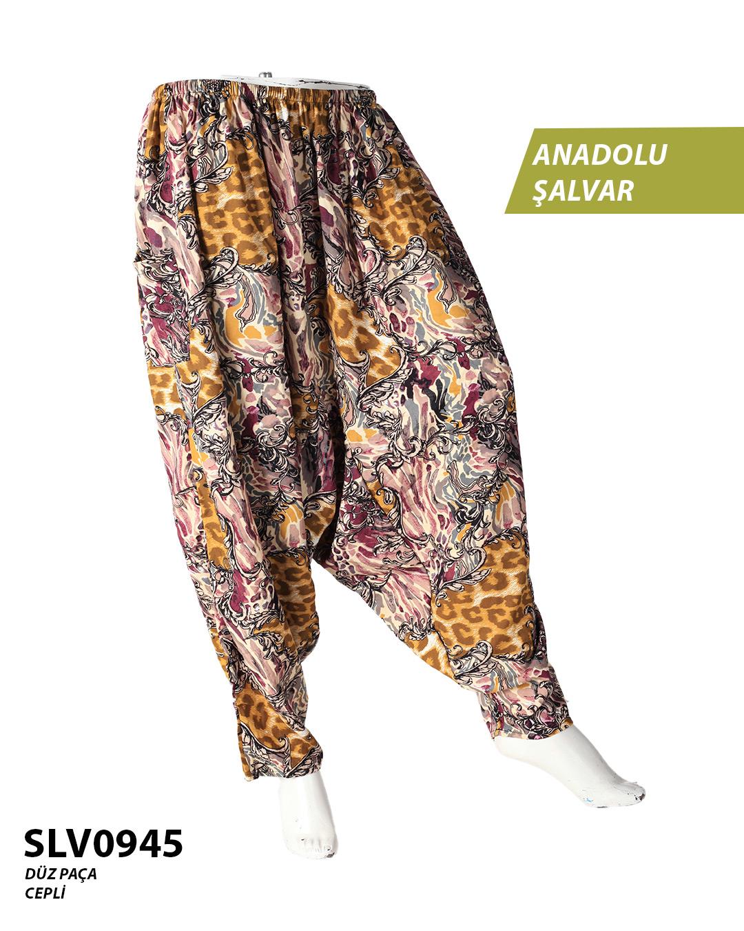 Viskon Düz Palça Anadolu Şalvar (Cepli) SLV0945-12002SLV0945