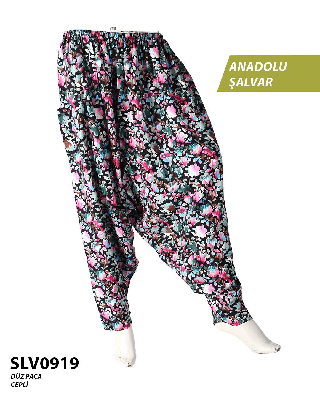 Viskon Düz Palça Anadolu Şalvar (Cepli) SLV0919-11308SLV0919