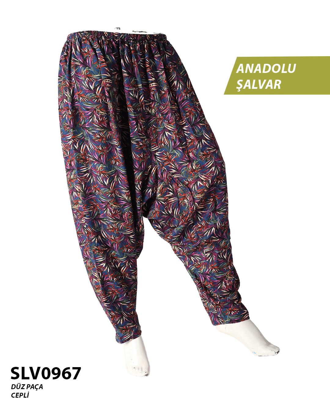 Viskon Düz Palça Anadolu Şalvar (Cepli) SLV0967-12610SLV0967