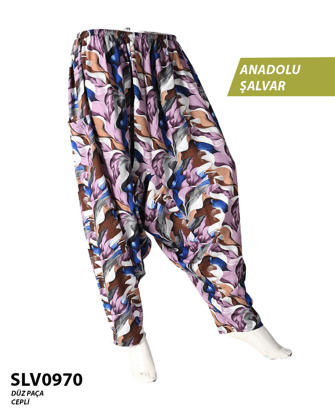 Viskon Düz Palça Anadolu Şalvar (Cepli) SLV0970-12705SLV0970