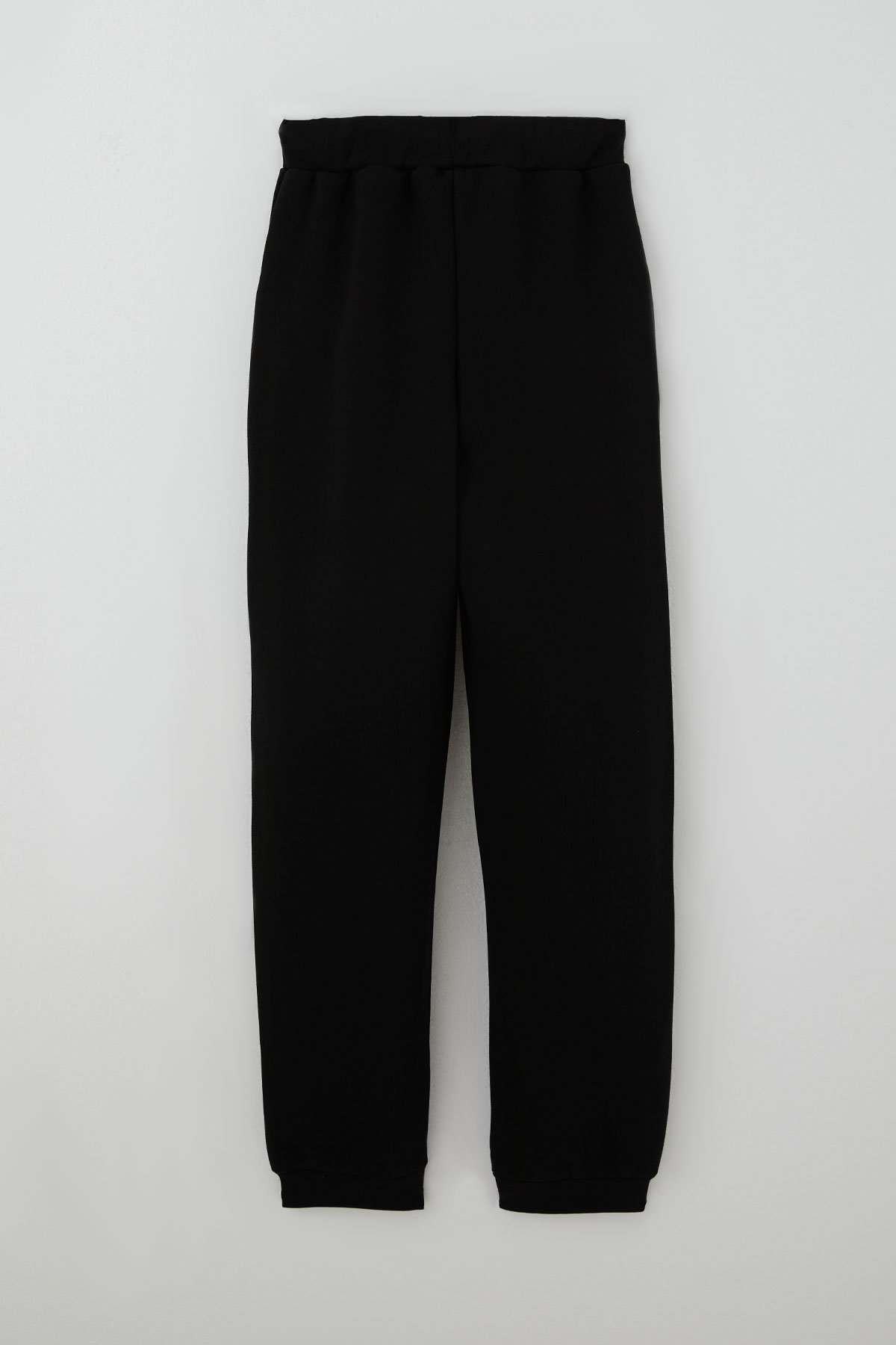 Breeze Çocuk Eşofman Altı Unisex Bağcıklı Cepli Düz Renk Siyah (10-14 Yaş)