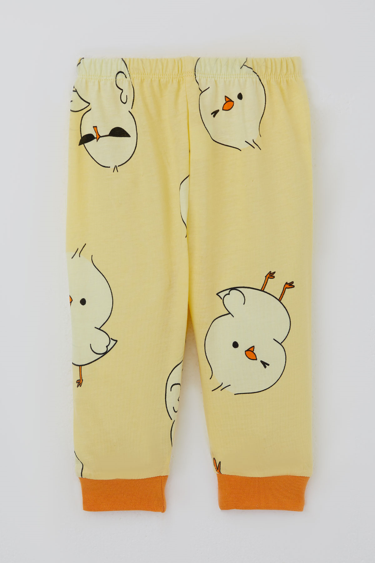 Breeze Erkek Bebek Pijama Takımı Safari Temalı Sevimli Civciv Desenli Önden Çıtçıtlı Sarı (4 Ay - 1 Yaş)