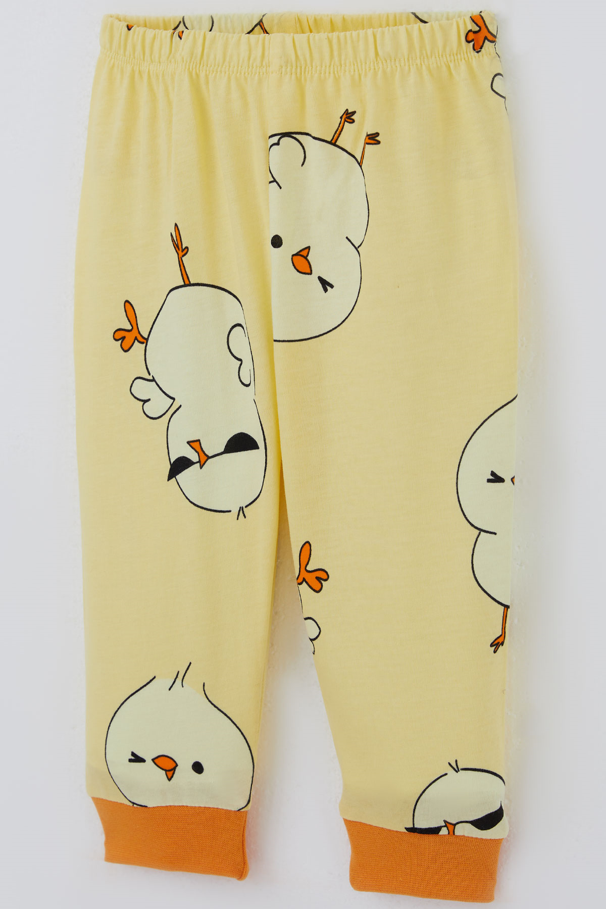 Breeze Erkek Bebek Pijama Takımı Safari Temalı Sevimli Civciv Desenli Önden Çıtçıtlı Sarı (4 Ay - 1 Yaş)