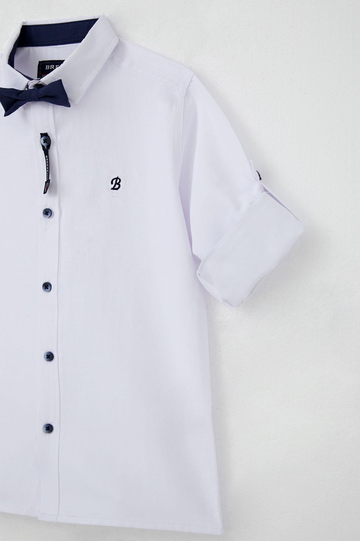 Breeze Erkek Çocuk Gömlek Papyonlu Beyaz (8-12 Yaş)