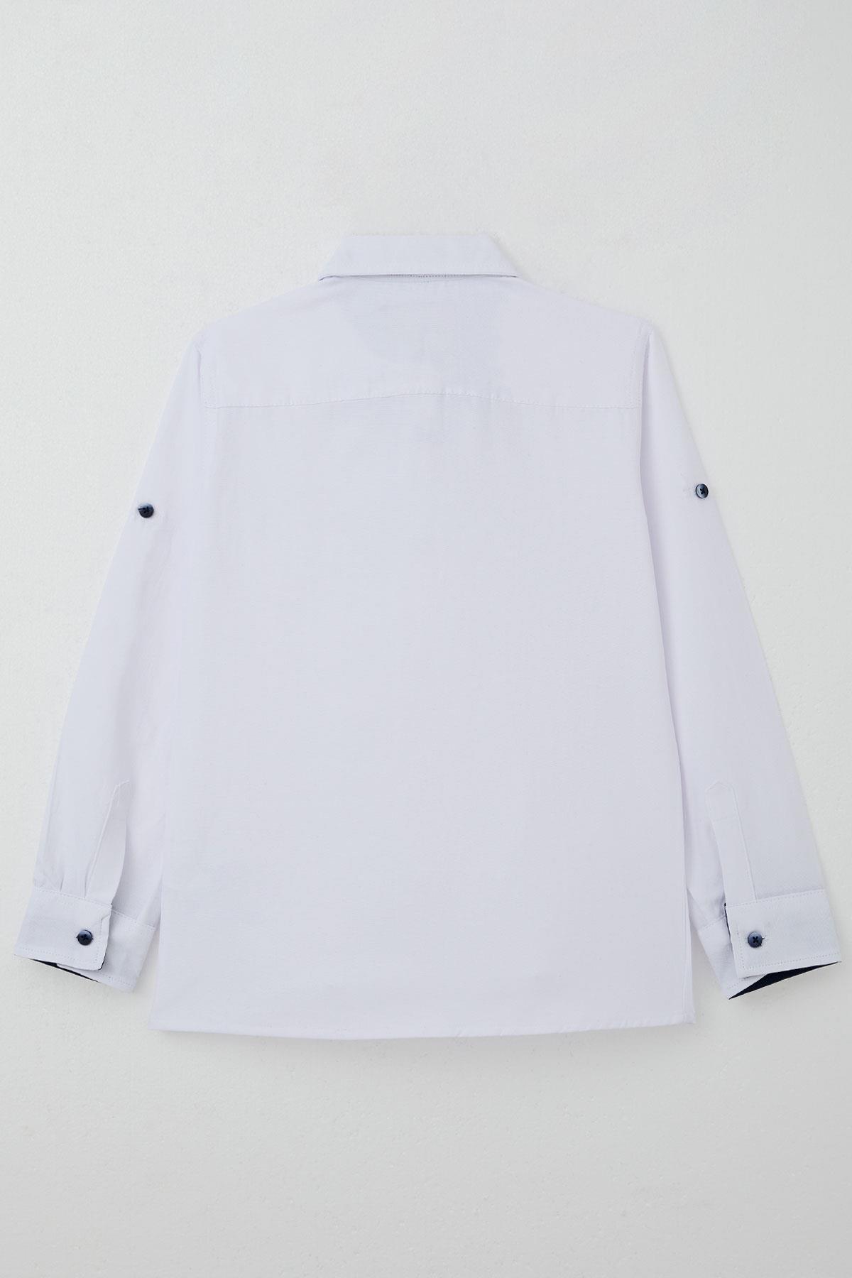 Breeze Erkek Çocuk Gömlek Papyonlu Beyaz (8-12 Yaş)