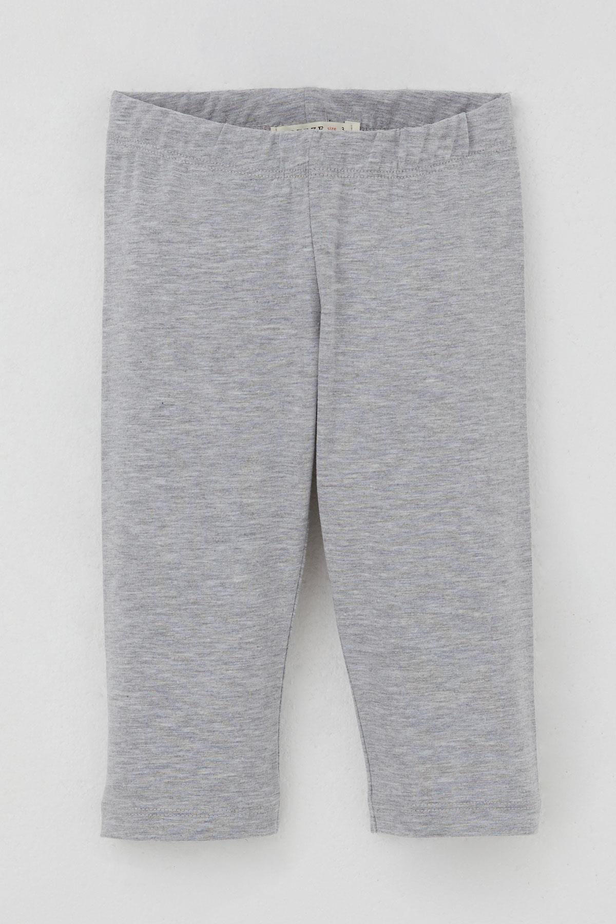 Breeze Kız Çocuk Kapri Taytlı Takım Çiçekli Kız Baskılı Pembe (1.5-5 Yaş)