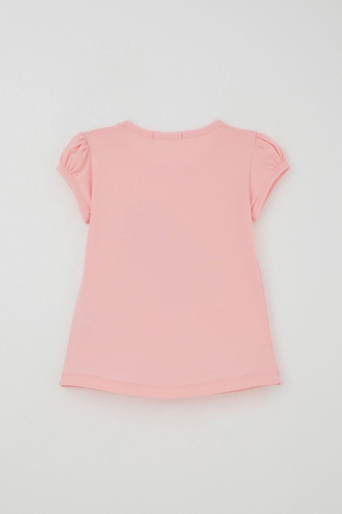 Breeze Kız Çocuk Kapri Taytlı Takım Çiçekli Kız Baskılı Pembe (1.5-5 Yaş)