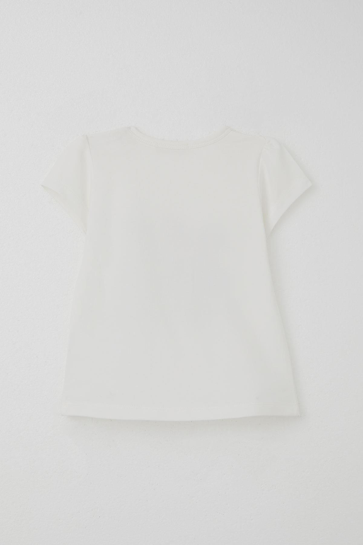 Breeze Kız Çocuk Kapri Taytlı Takım Sevimli Meyveler Baskılı Ekru (1.5-5 Yaş)