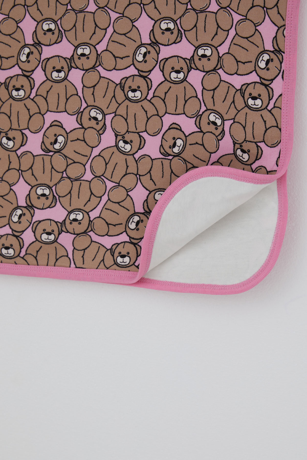 Breeze  Yenidoğan Bebek Battaniyesi Sevimli Oyuncak Ayıcık Desenli Pembe (Standart)