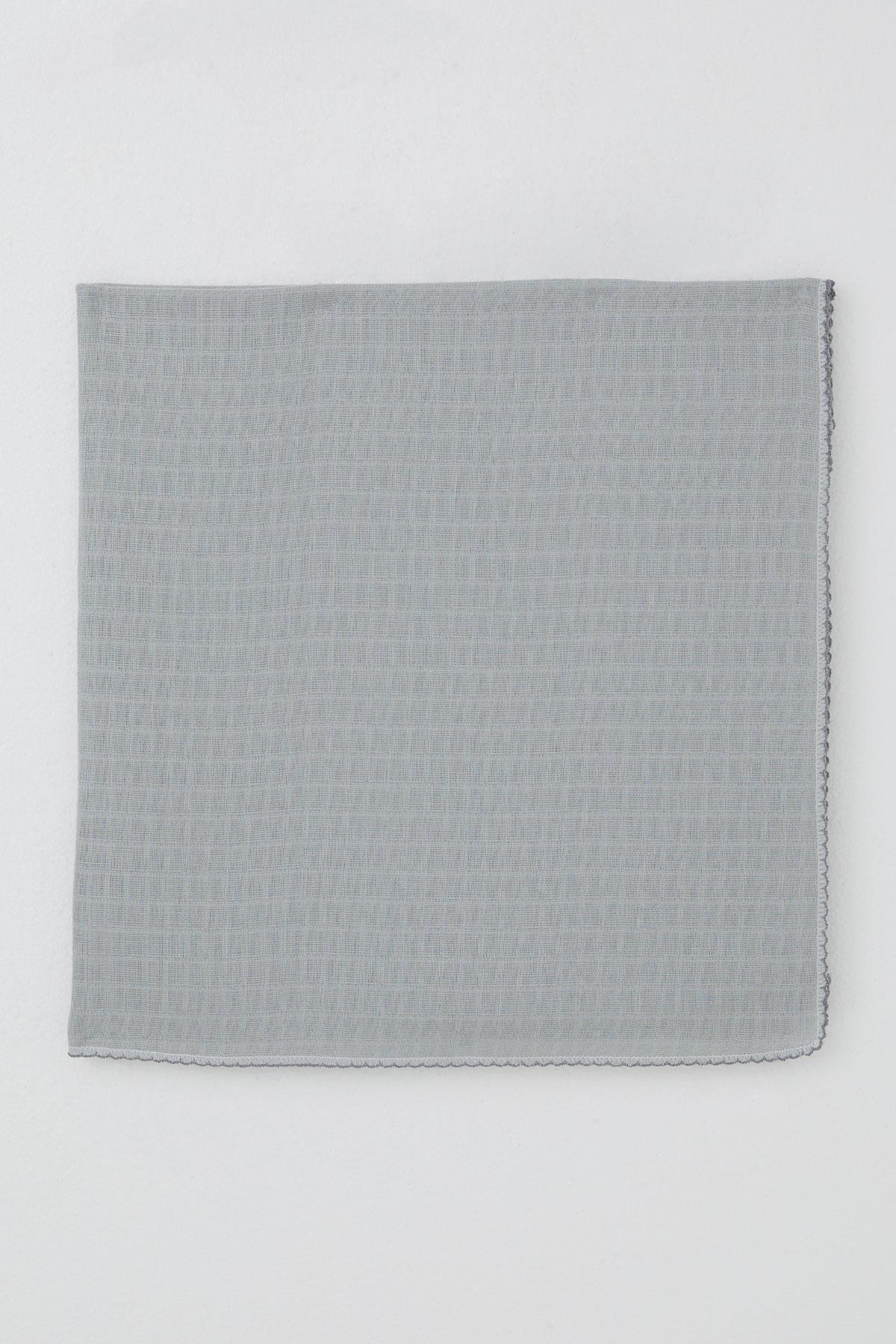 Breeze Yenidoğan Bebek Müslin Battaniye Kendinden Desenli Gri (Standart)