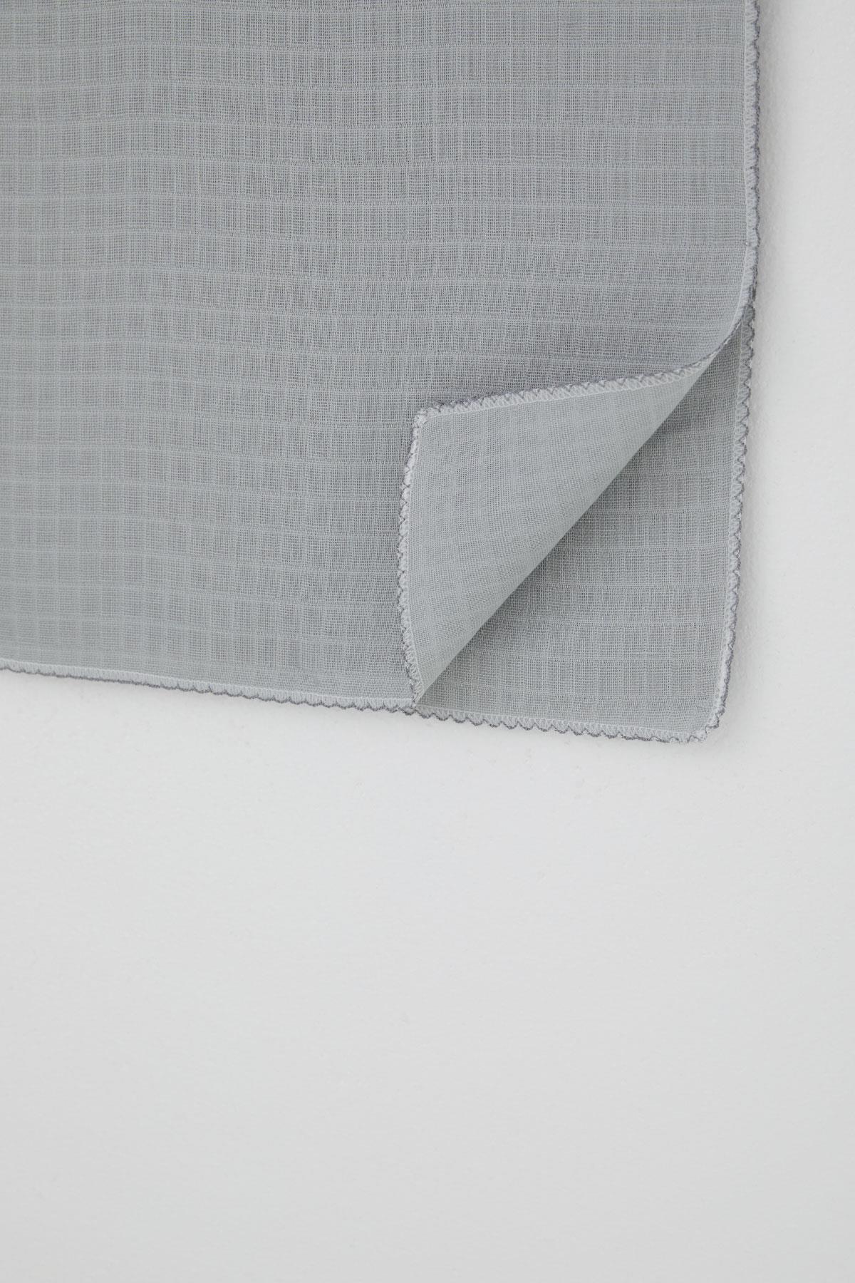 Breeze Yenidoğan Bebek Müslin Battaniye Kendinden Desenli Gri (Standart)