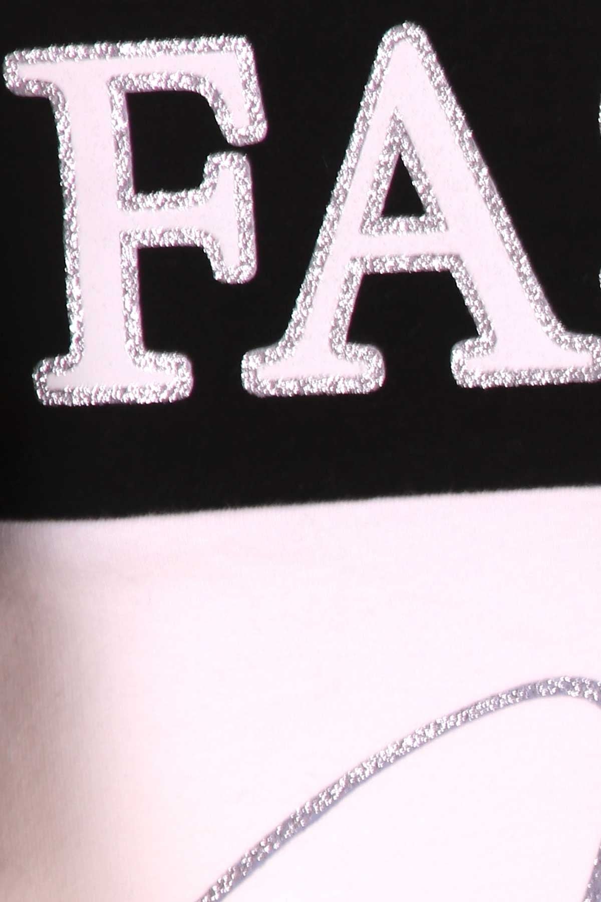 Kız Çocuk Sweatshirt Göbek Üstü Baskılı Ekru (9-14 Yaş)