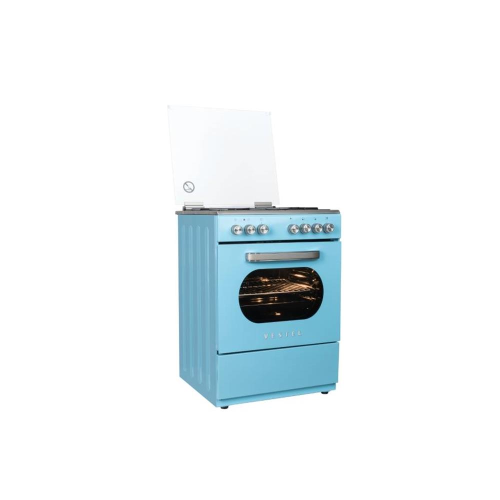 VestelAnkastre FırınlarVestel SF 8400 Retro Düş Mavisi 4 Gözü Gazlı A Enerji Sınıfı Solo Fırın